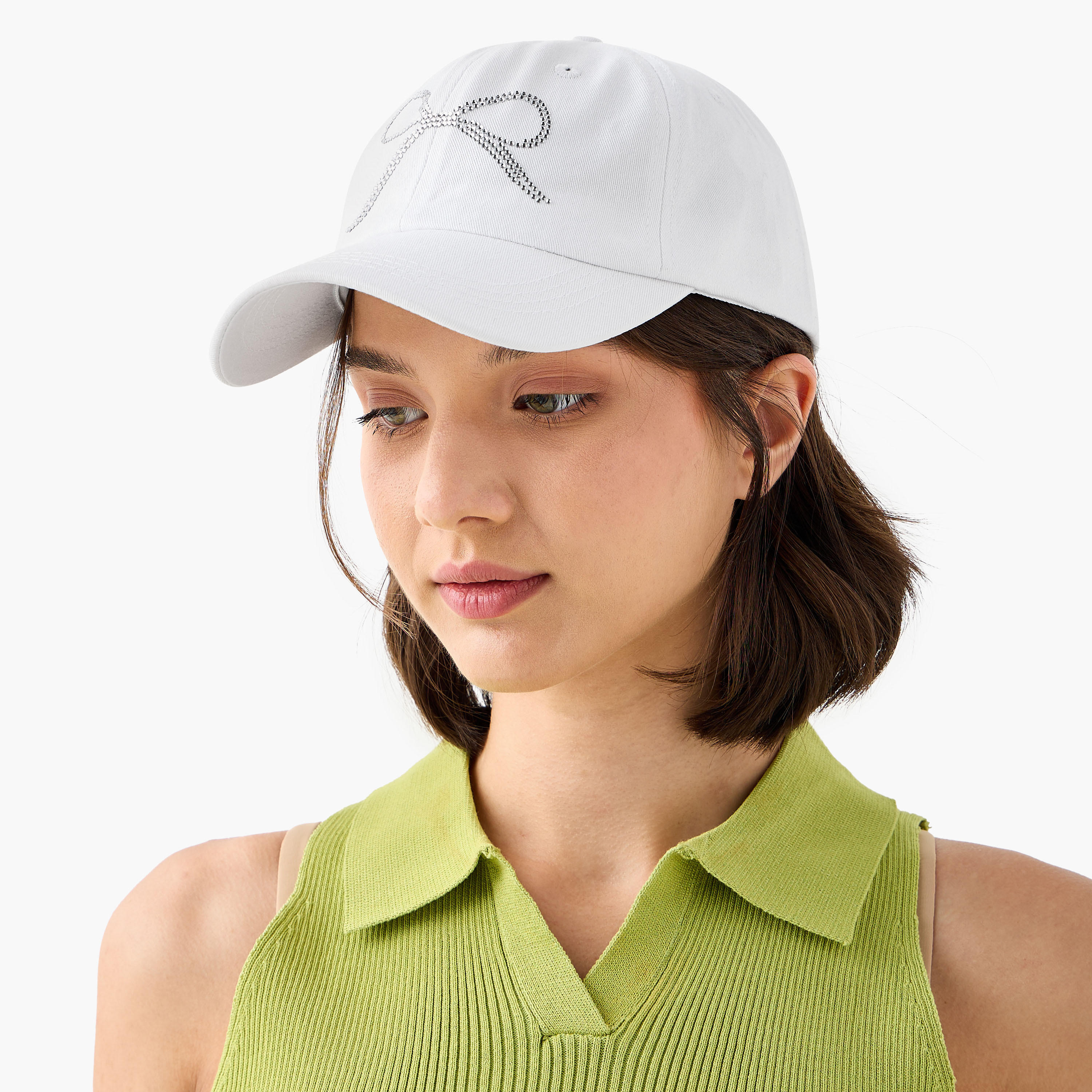 Bow Embellished Cap with Buckle Strap Closure-women-clothingaccessories-capsandhats-image-2