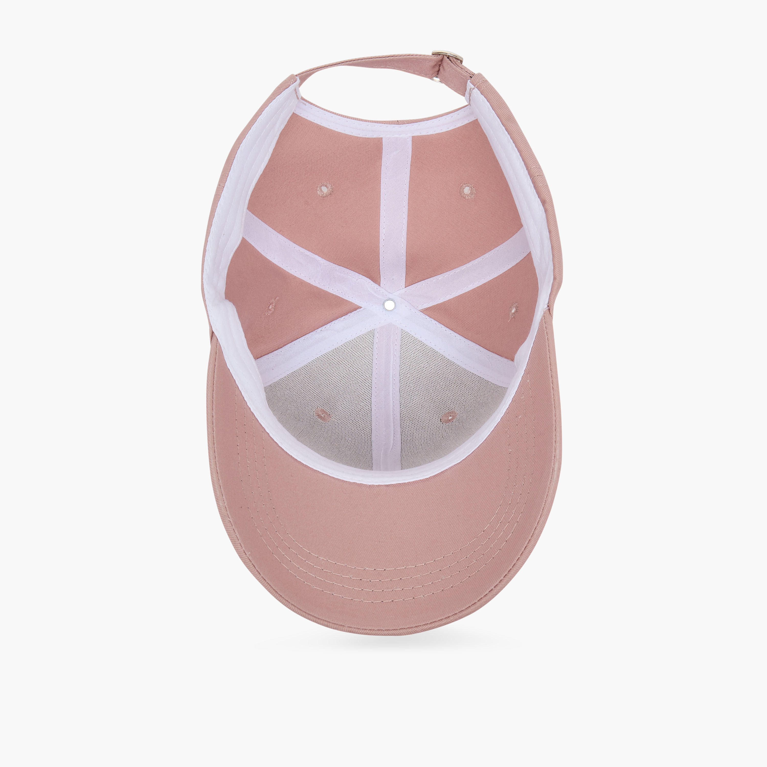 كاب بيسبول كانفاس بحزام بإبزيم إغلاق-women-clothingaccessories-capsandhats-image-1