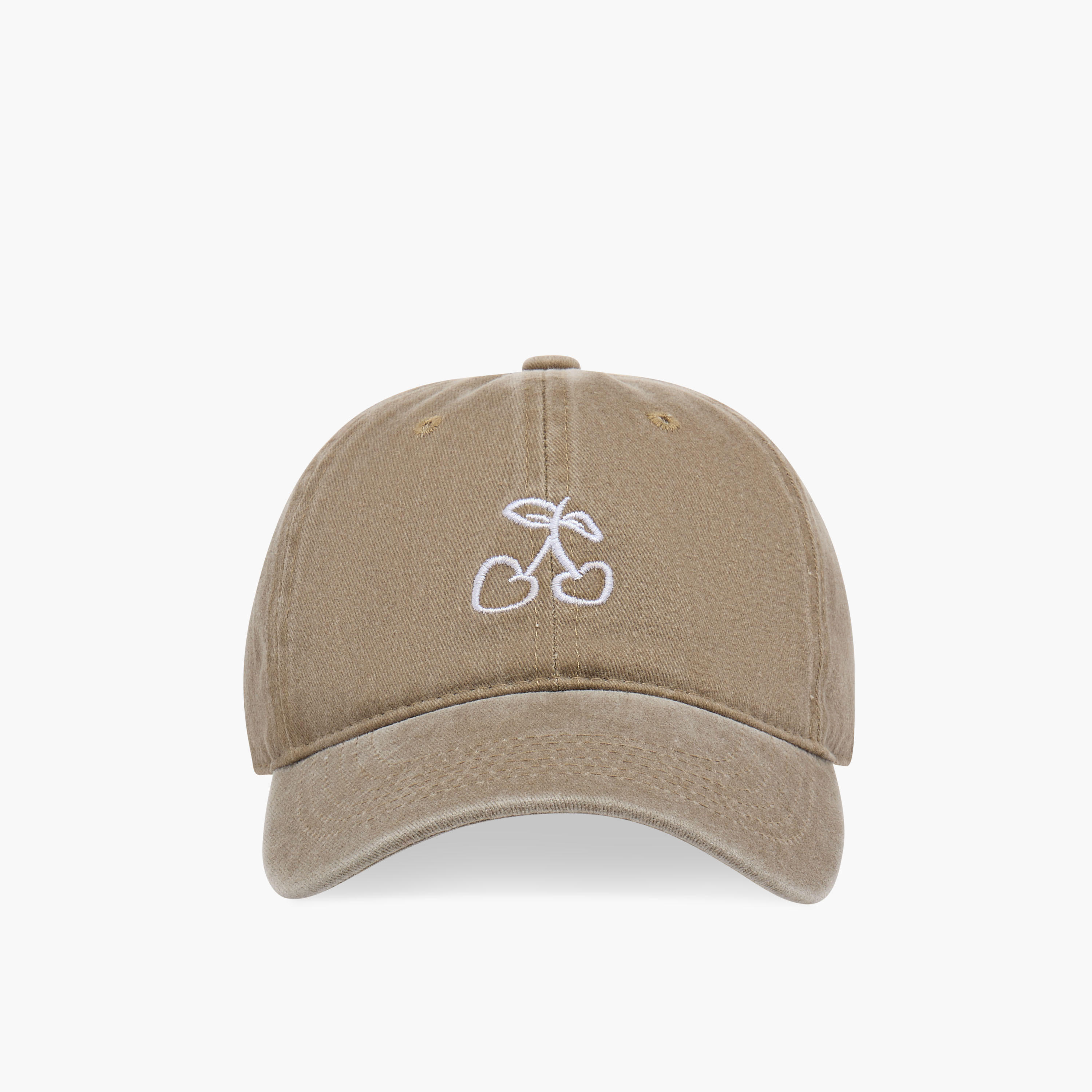 Cherry Embroidered Baseball Cap with Buckled Strap Closure-women-clothingaccessories-capsandhats-image-1