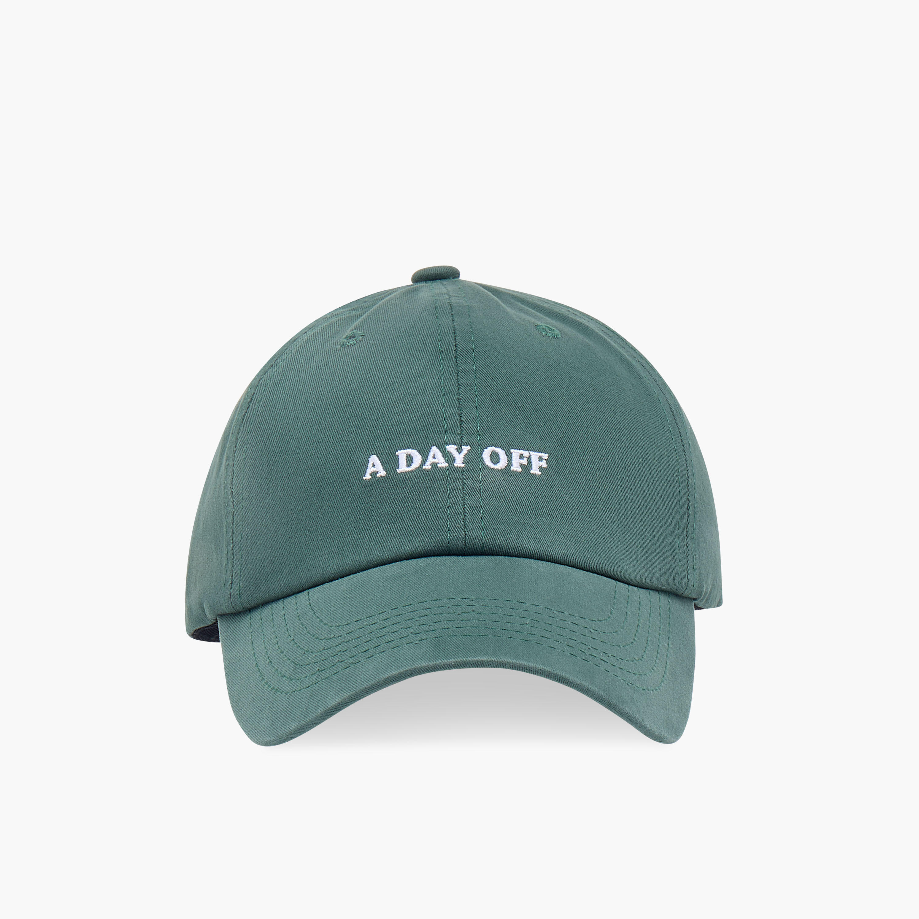 Slogan Embroidered Baseball Cap with Hook and Loop Strap Closure-women-clothingaccessories-capsandhats-image-1
