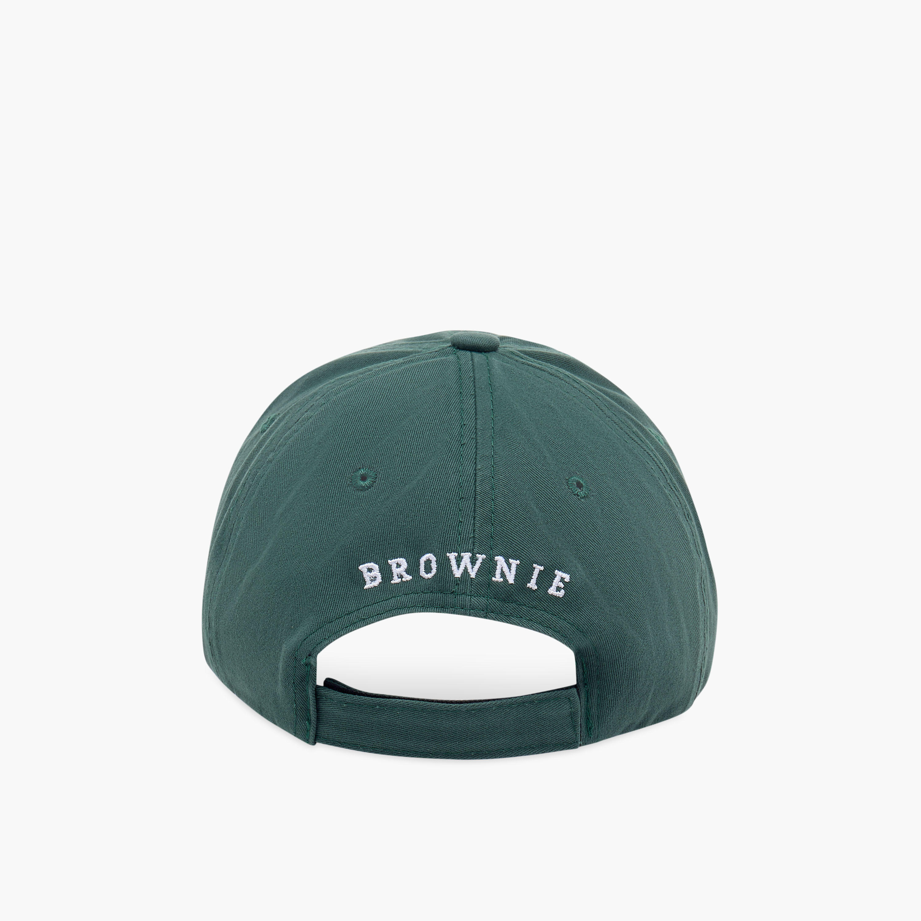 Slogan Embroidered Baseball Cap with Hook and Loop Strap Closure-women-clothingaccessories-capsandhats-image-5