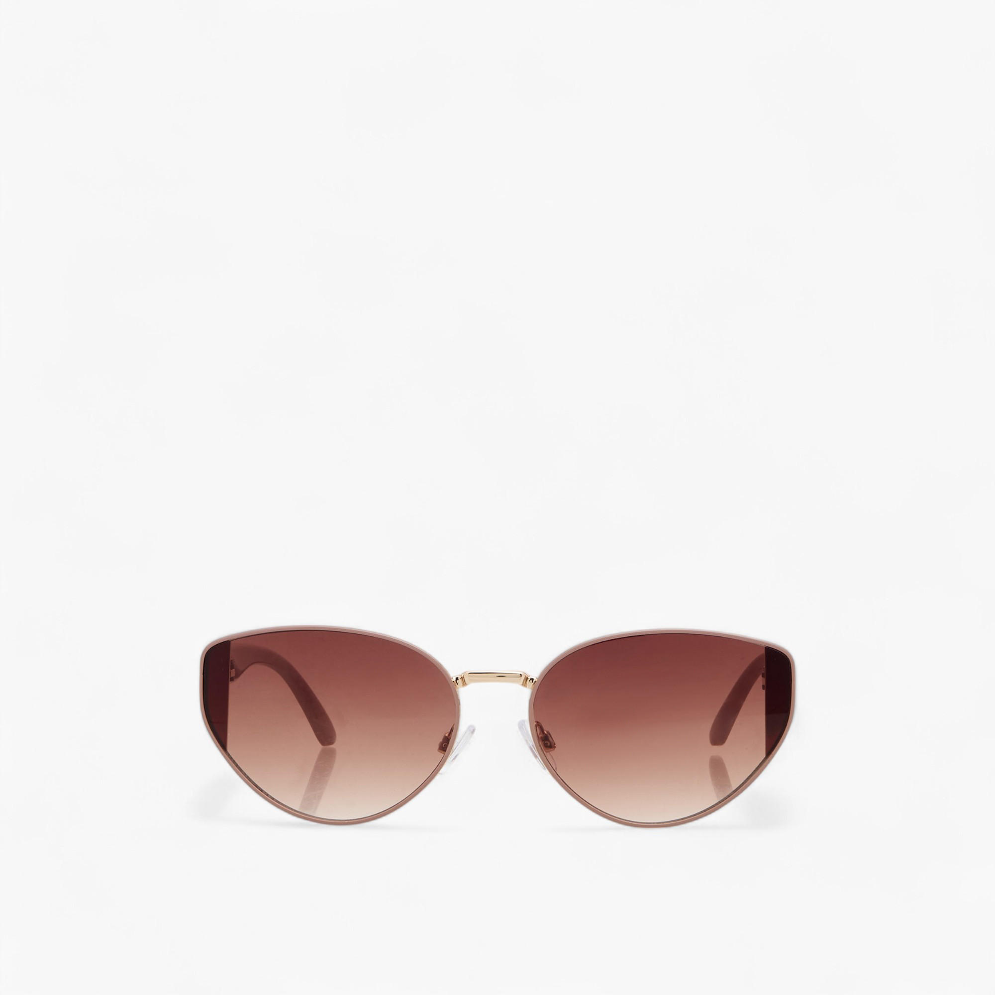 Tinted Lens Full Rim Cat Eye Sunglasses with Nose Pads-women-sunglasses-image-3