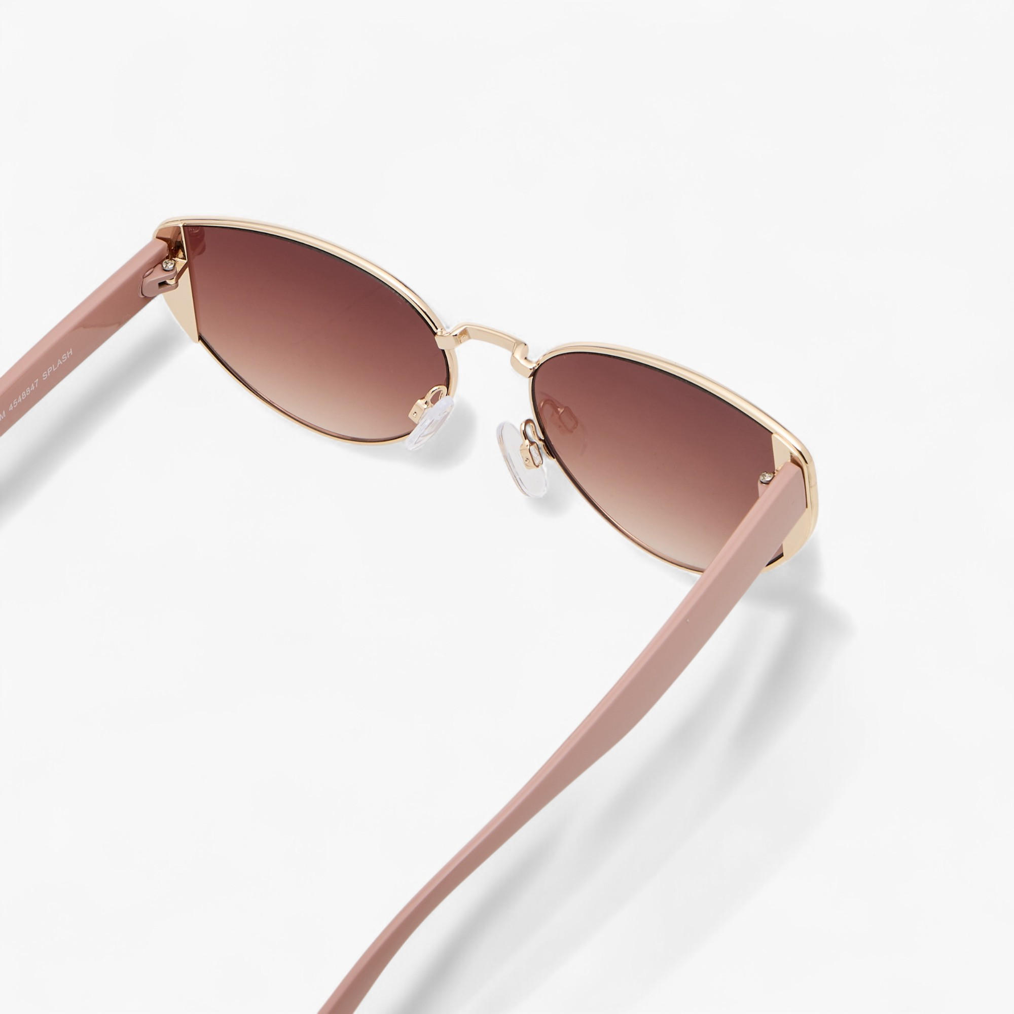 Tinted Lens Full Rim Cat Eye Sunglasses with Nose Pads-women-sunglasses-image-5