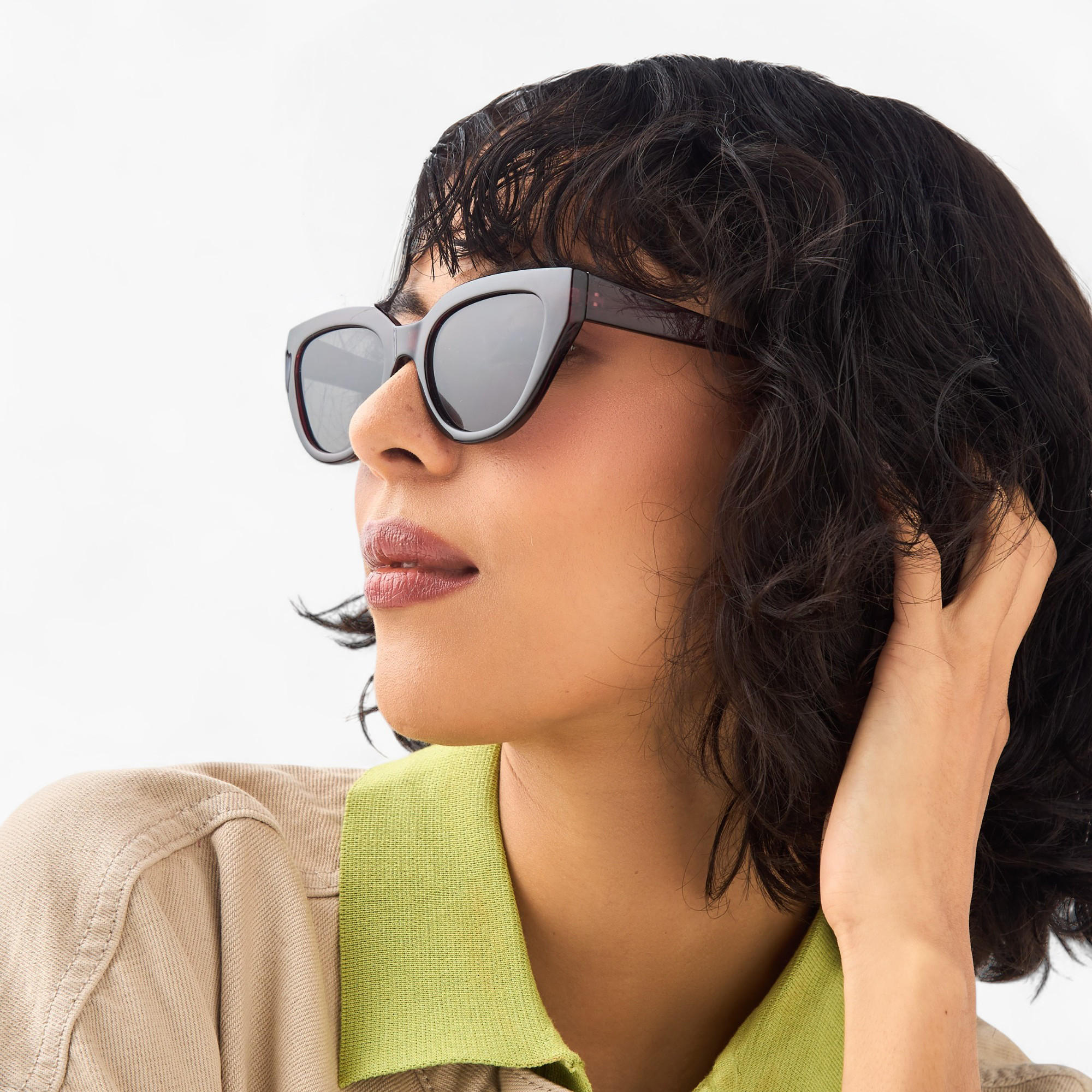 نظارة شمسية بتصميم عين القطة وعدسات ملونة-women-sunglasses-image-5