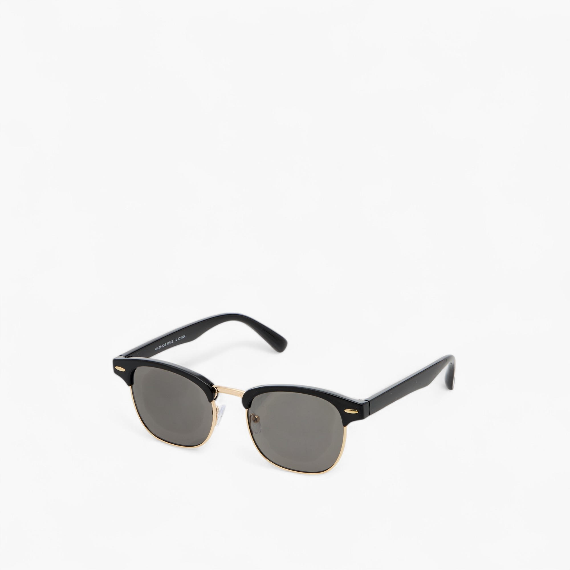 Tinted Lens Full Rim Sunglasses with Nose Pads-women-sunglasses-image-1