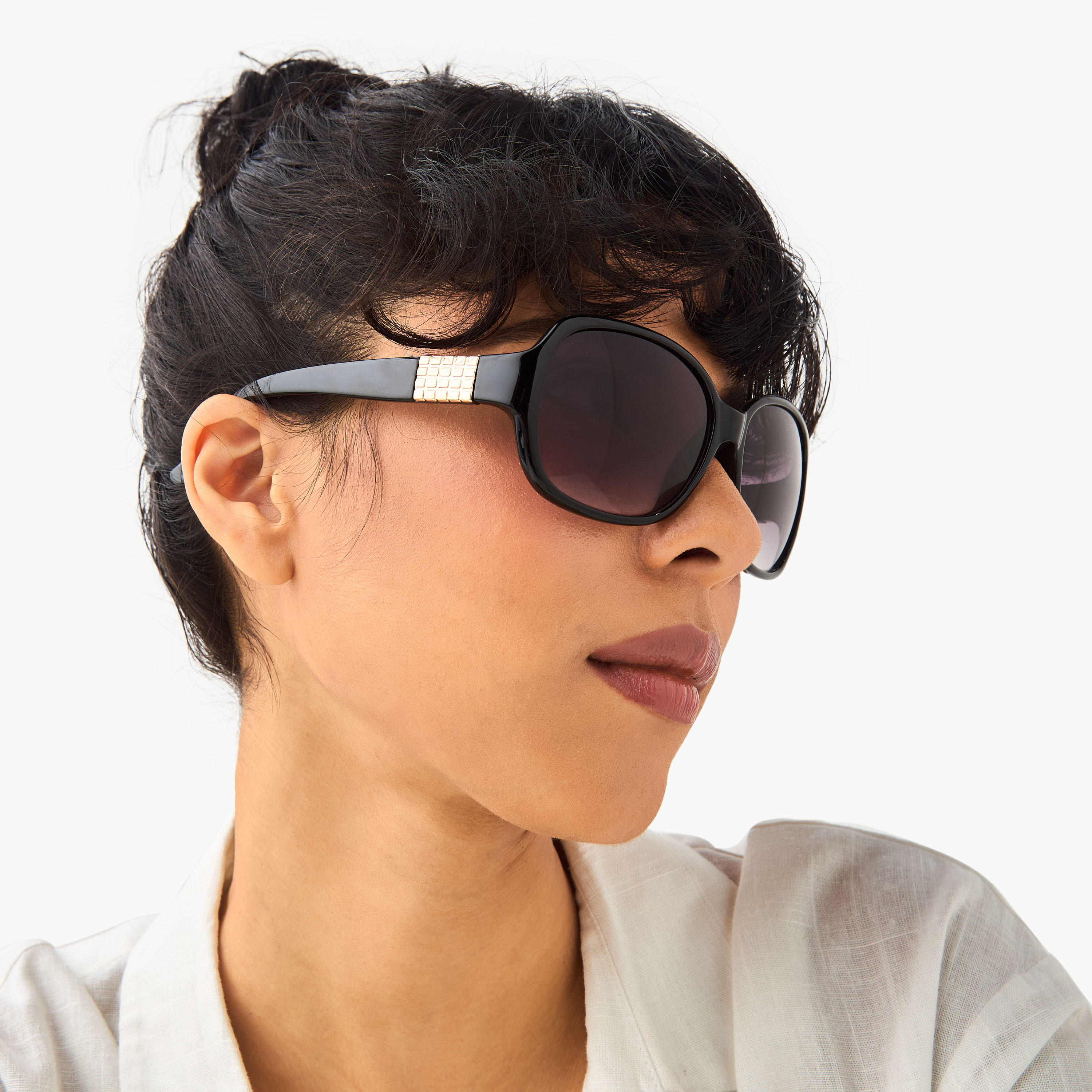 Tinted Lens Full Rim Sunglasses-women-sunglasses-image-2
