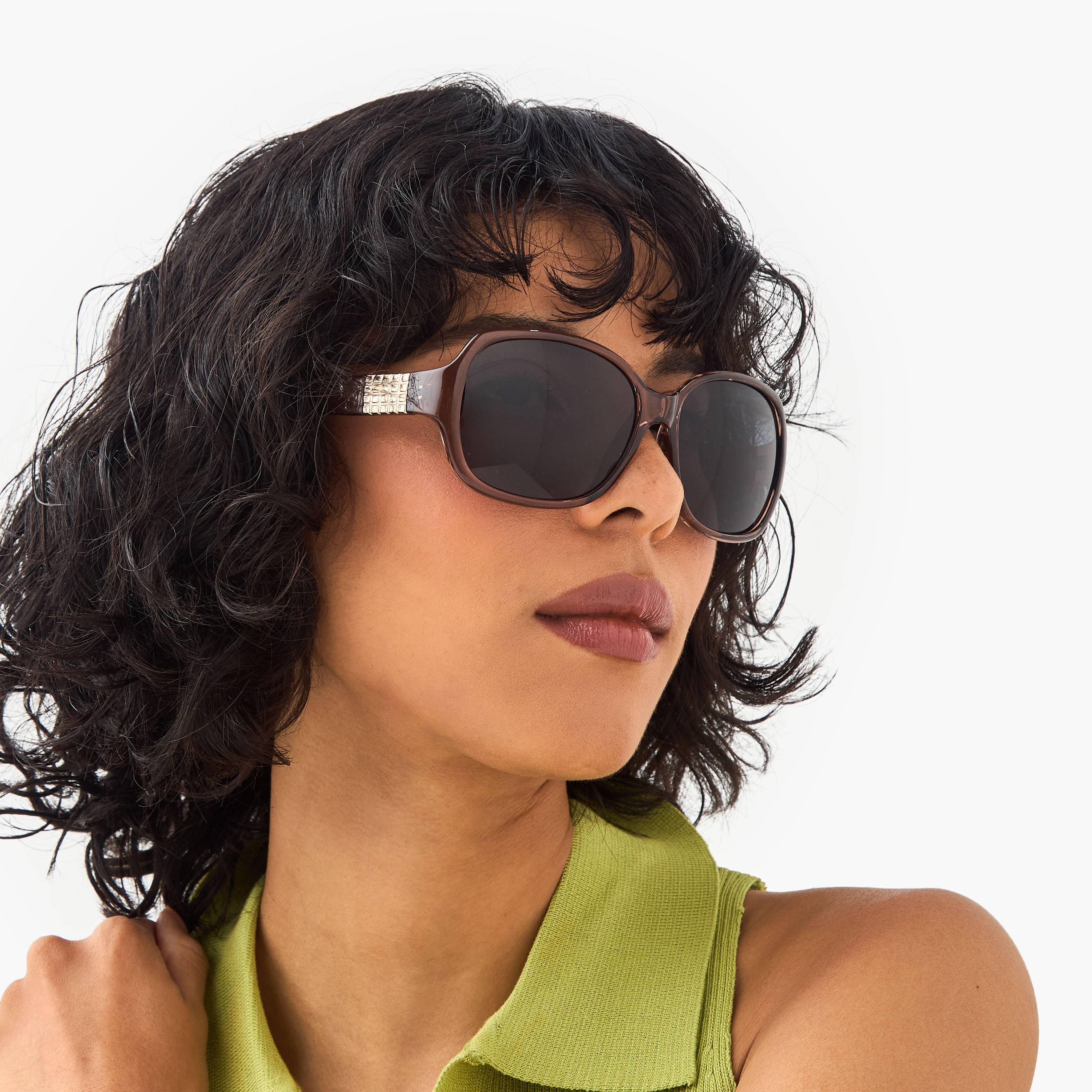 Tinted Lens Full Rim Sunglasses-women-sunglasses-image-2