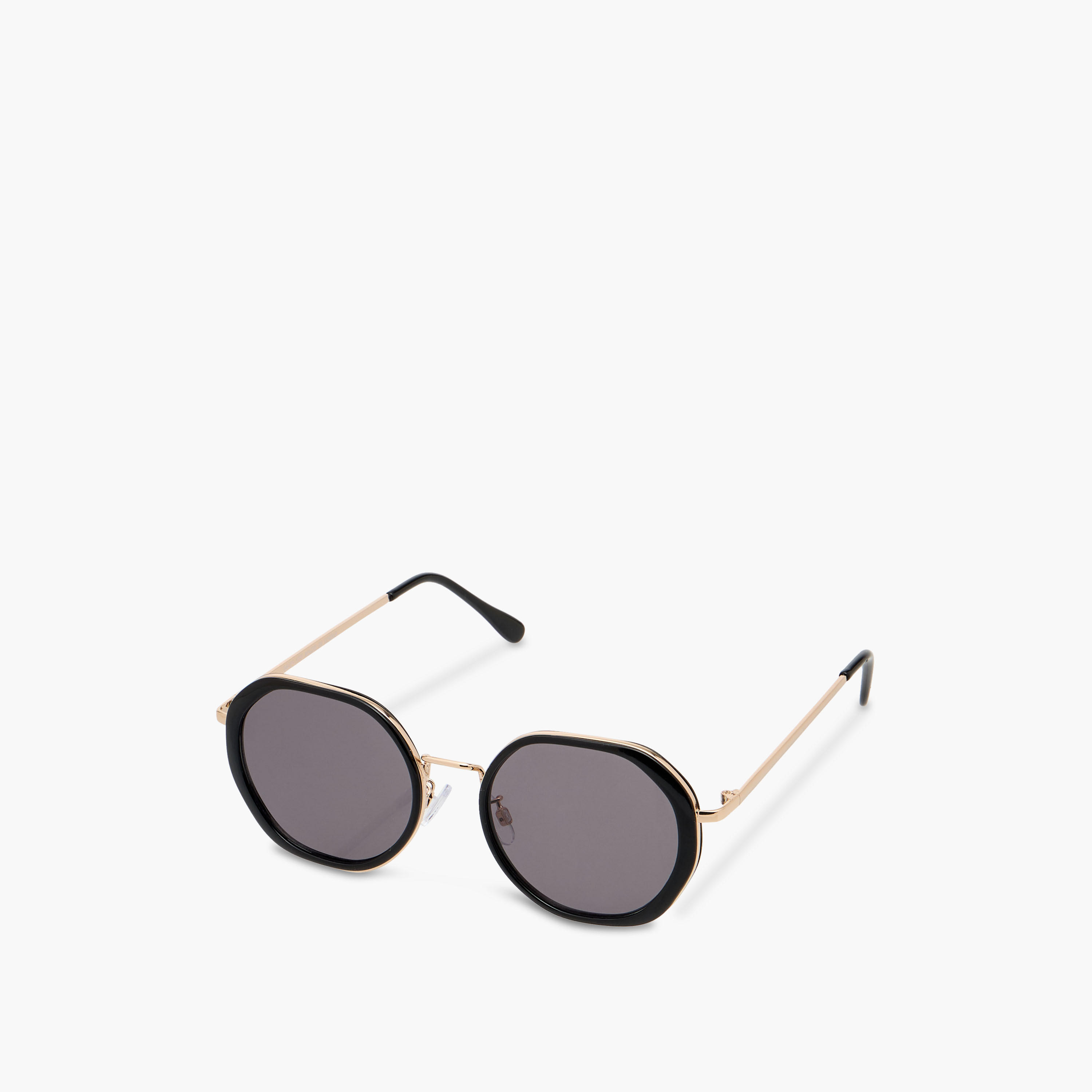 Tinted Lens Full Rim Sunglasses with Nose Pads-women-sunglasses-image-1