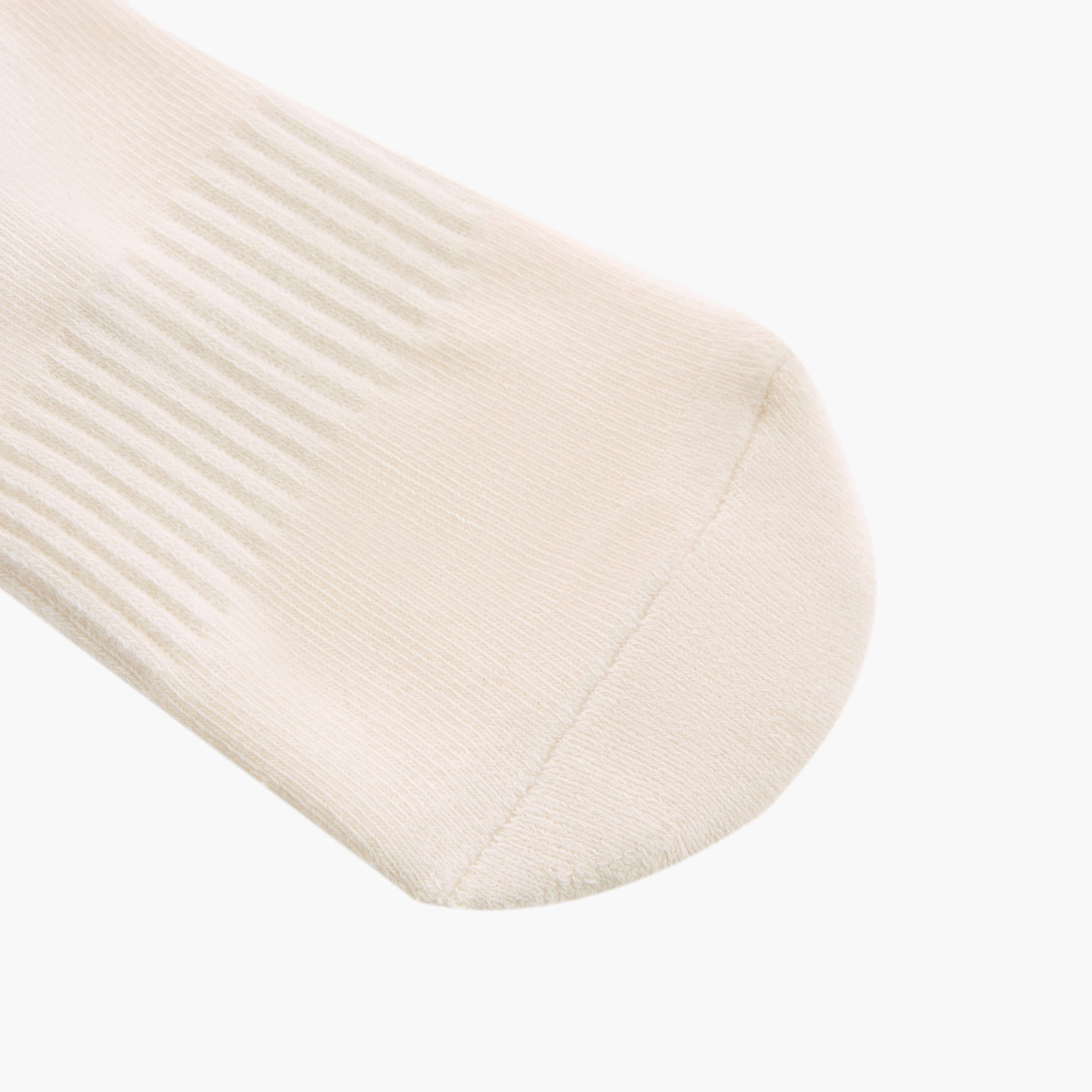 Set of 3 - Ribbed Quarter Crew Length Socks with Antibacterial Protection-women-socksandstockings-image-3