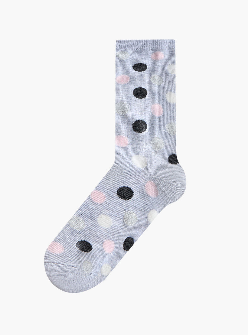 طقم جوارب 5 أزواج بطول متوسط وحماية من البكتيريا وطبعات-women-socksandstockings-image-2