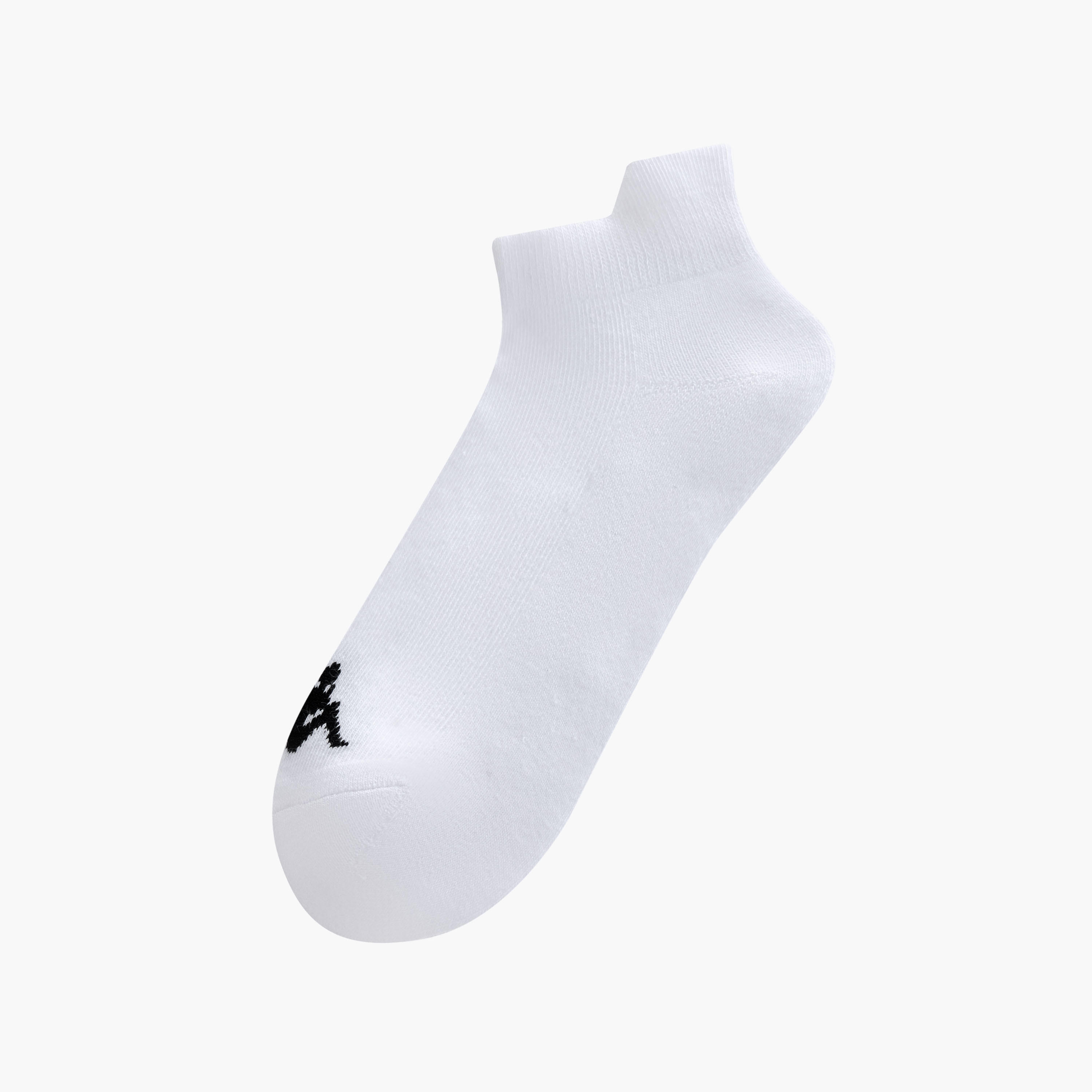 Set of 3 - Kappa Logo Print Ankle Length Socks with Antibacterial Protection-women-socksandstockings-image-2