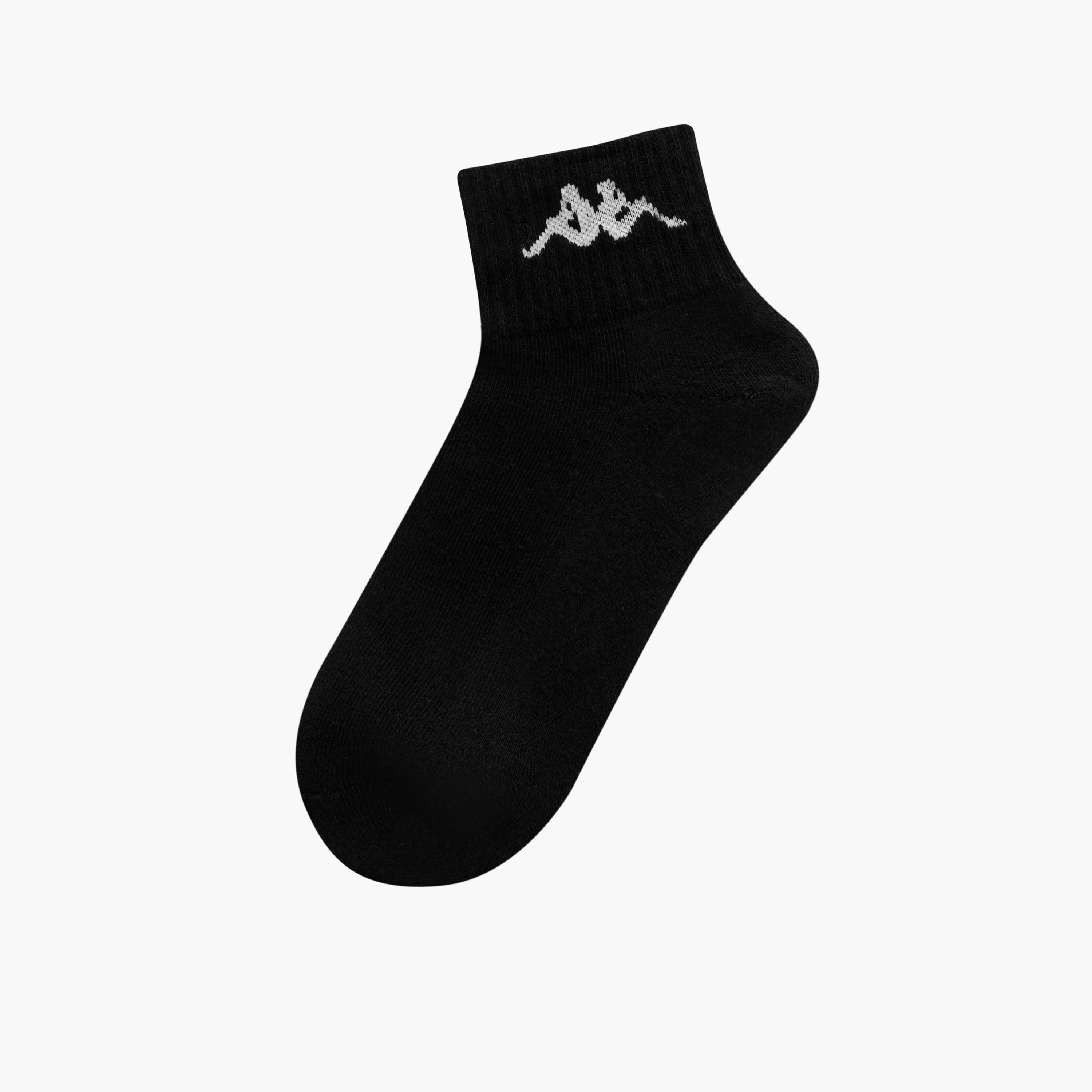 طقم جوارب 3 أزواج بطول الكاحل وحماية من البكتيريا وطبعات الشعار من كابا-women-socksandstockings-image-2