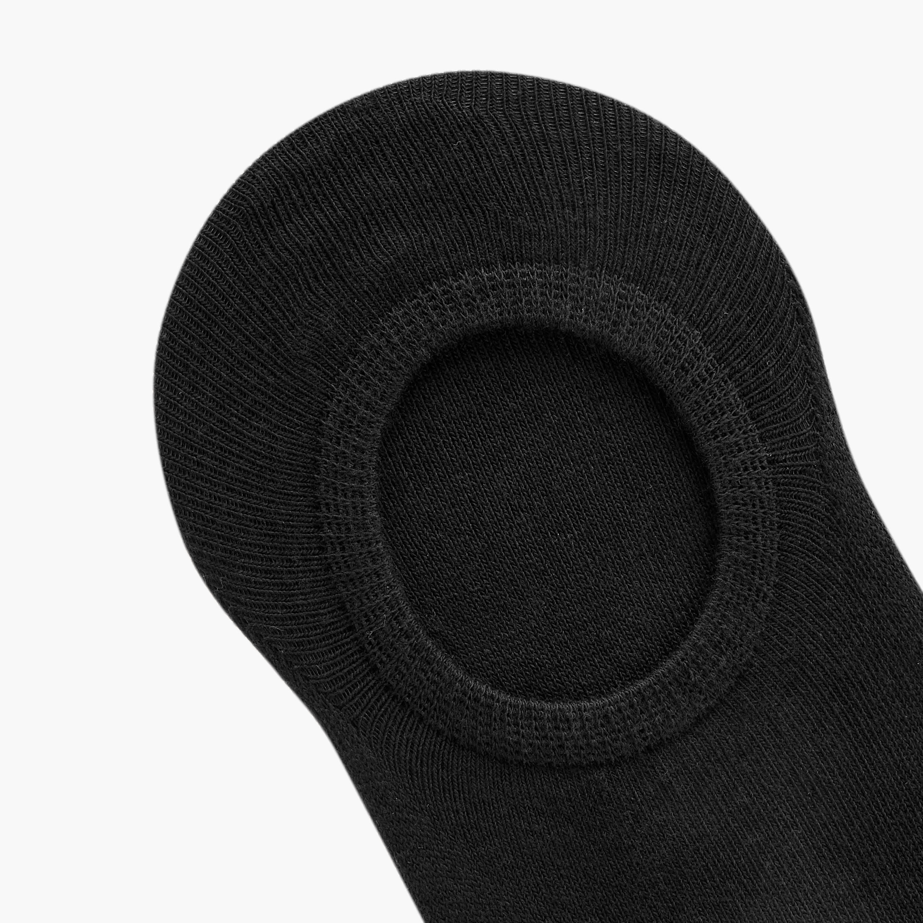 Set of 3 - Ribbed Invisible Socks with Antibacterial Protection-women-socksandstockings-image-5