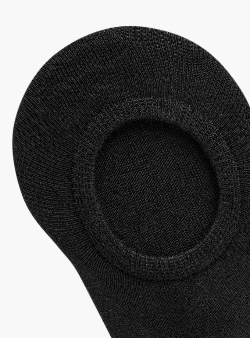 Set of 3 - Ribbed Invisible Socks with Antibacterial Protection-women-socksandstockings-image-5