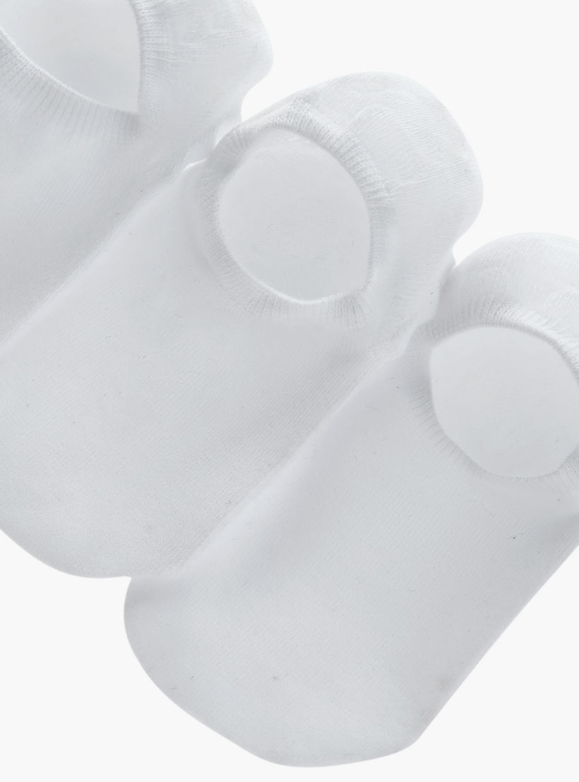 Set of 3 - Ribbed Invisible Socks with Antibacterial Protection-women-socksandstockings-image-4