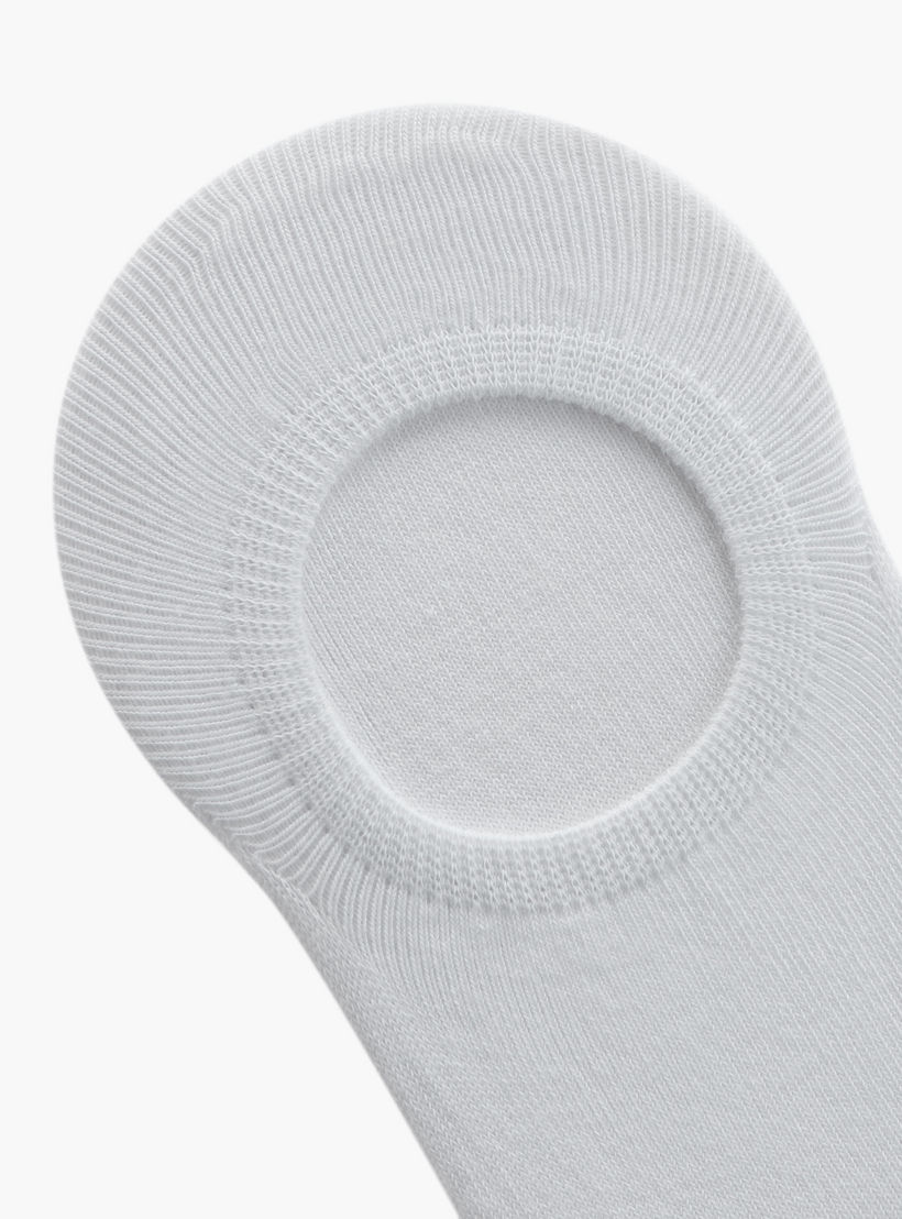 Set of 3 - Ribbed Invisible Socks with Antibacterial Protection-women-socksandstockings-image-5