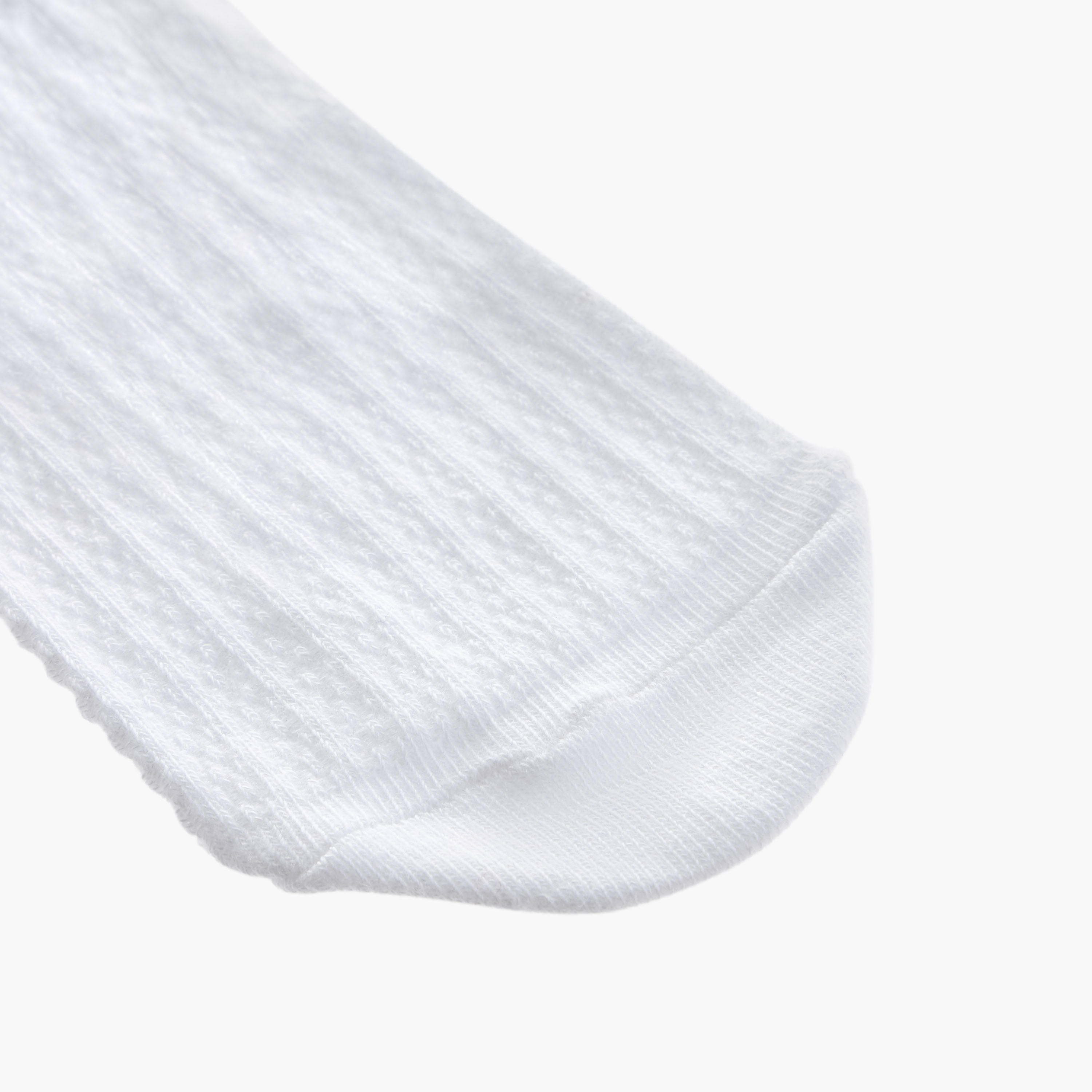 Set of 3 - Lace Trim Ankle Length Socks with Antibacterial Protection-women-socksandstockings-image-3