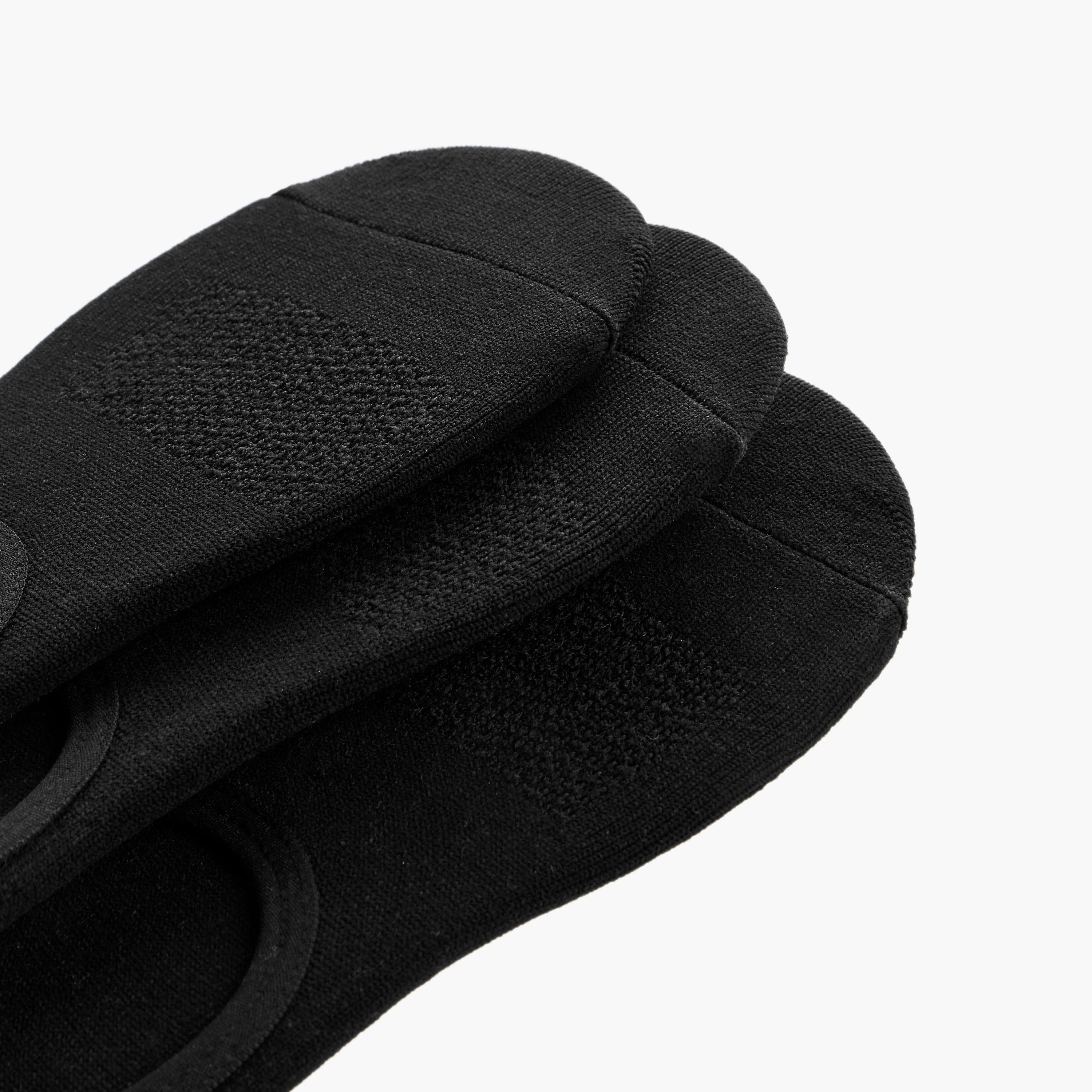 Set of 3 - Textured No-Show Socks with Antibacterial Protection-women-socksandstockings-image-3