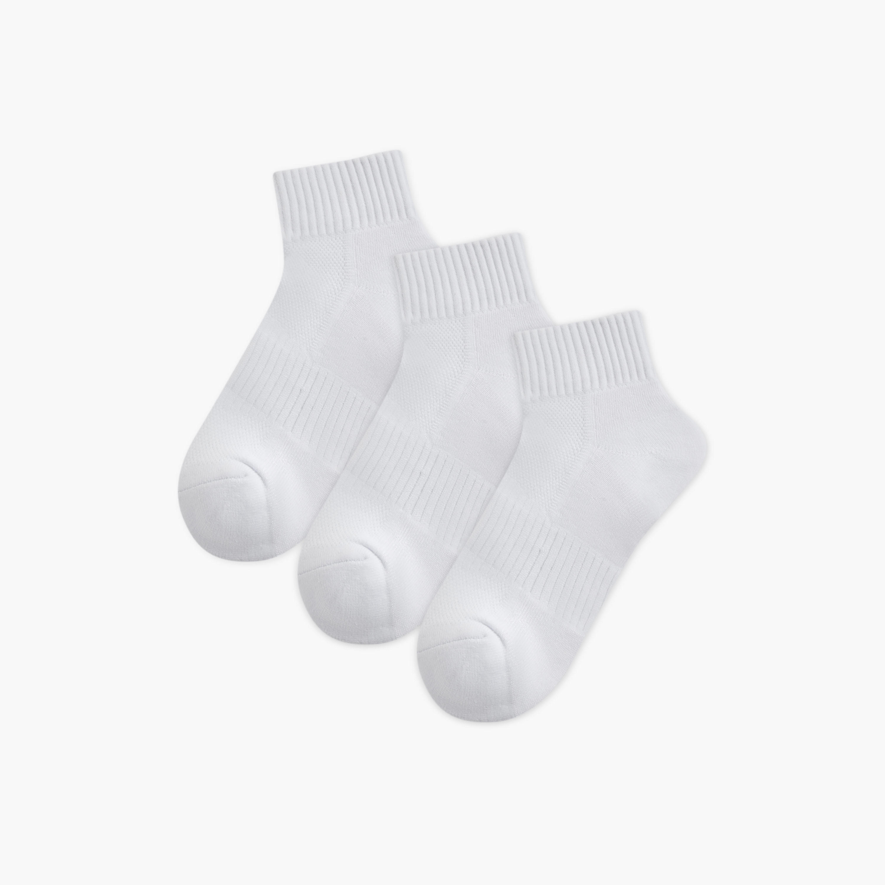 طقم جوارب بطول الكاحل 3 أزواج بارزة الملمس-women-socksandstockings-image-1