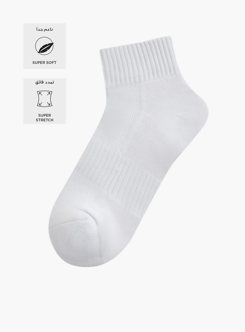 طقم جوارب بطول الكاحل 3 أزواج بارزة الملمس-women-socksandstockings-image-2