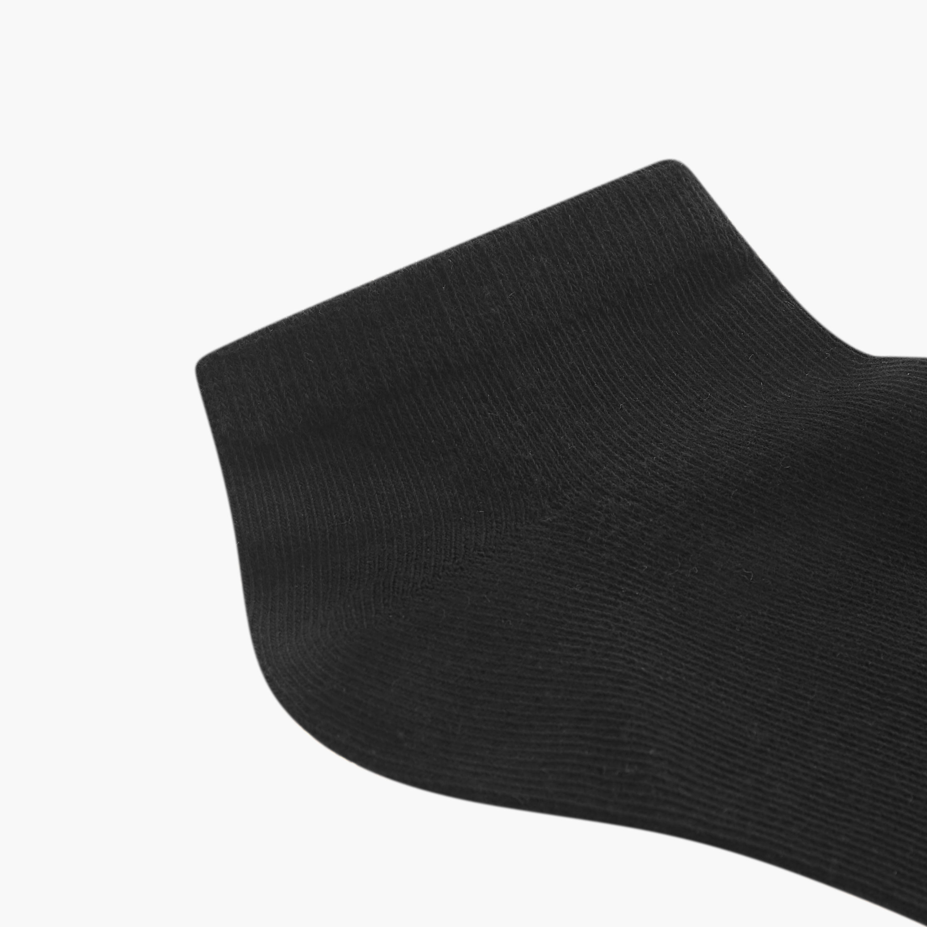 Set of 5 - Ribbed Ankle Length Socks with Antibacterial Protection-women-socksandstockings-image-5