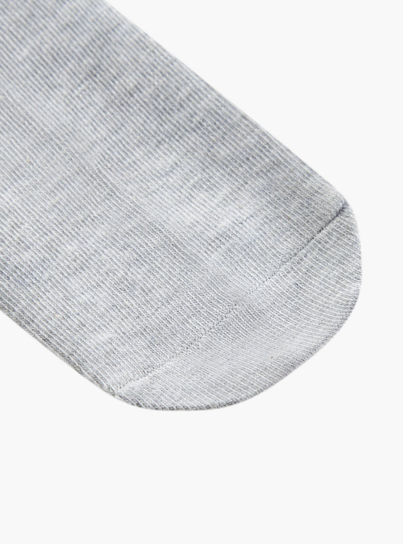 Set of 5 - Ribbed Ankle Length Socks with Antibacterial Protection-women-socksandstockings-image-3