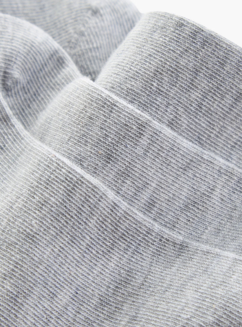 Set of 5 - Ribbed Ankle Length Socks with Antibacterial Protection-women-socksandstockings-image-4