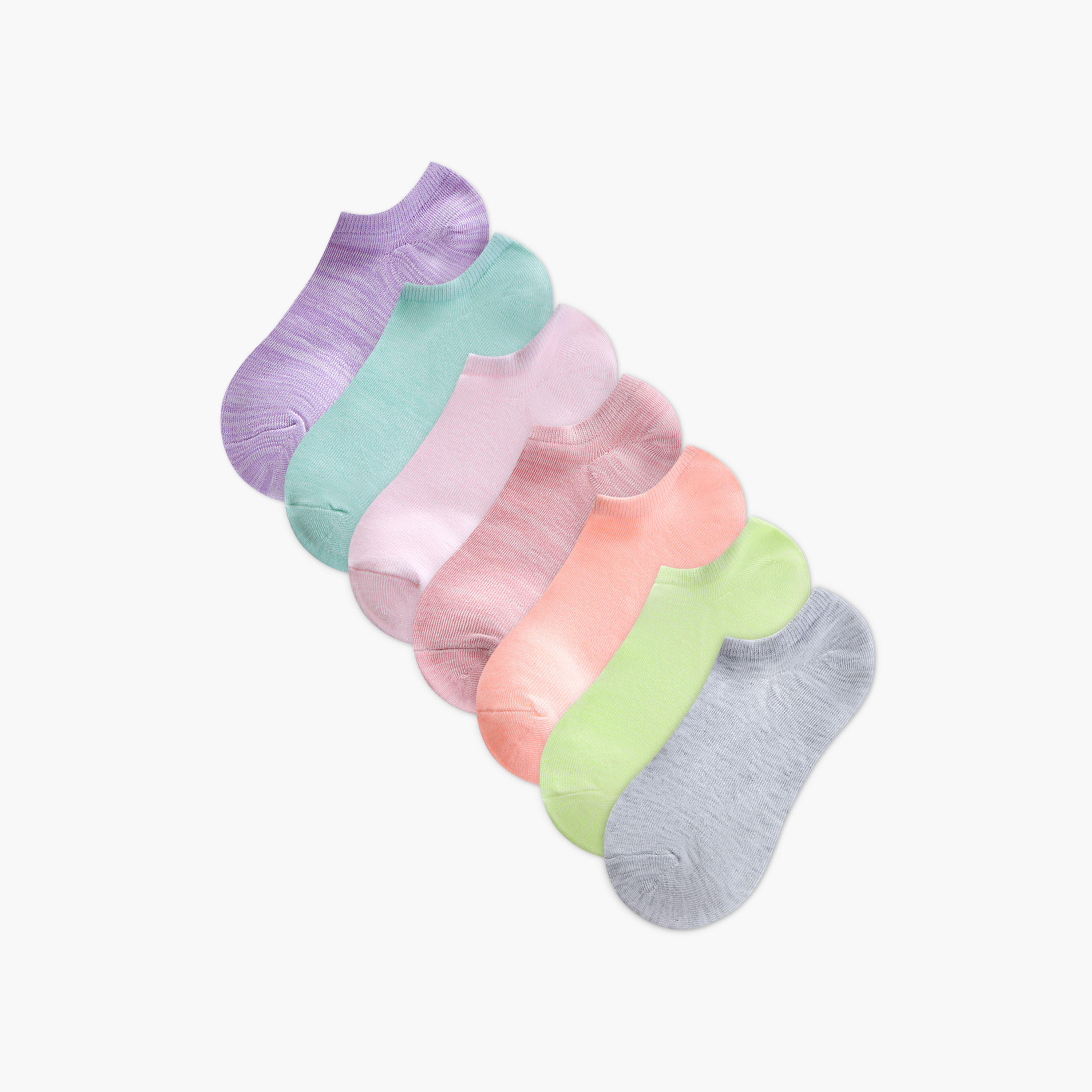 طقم جوارب غير مرئية 7 أزواج بحماية من البكتيريا-women-socksandstockings-image-1