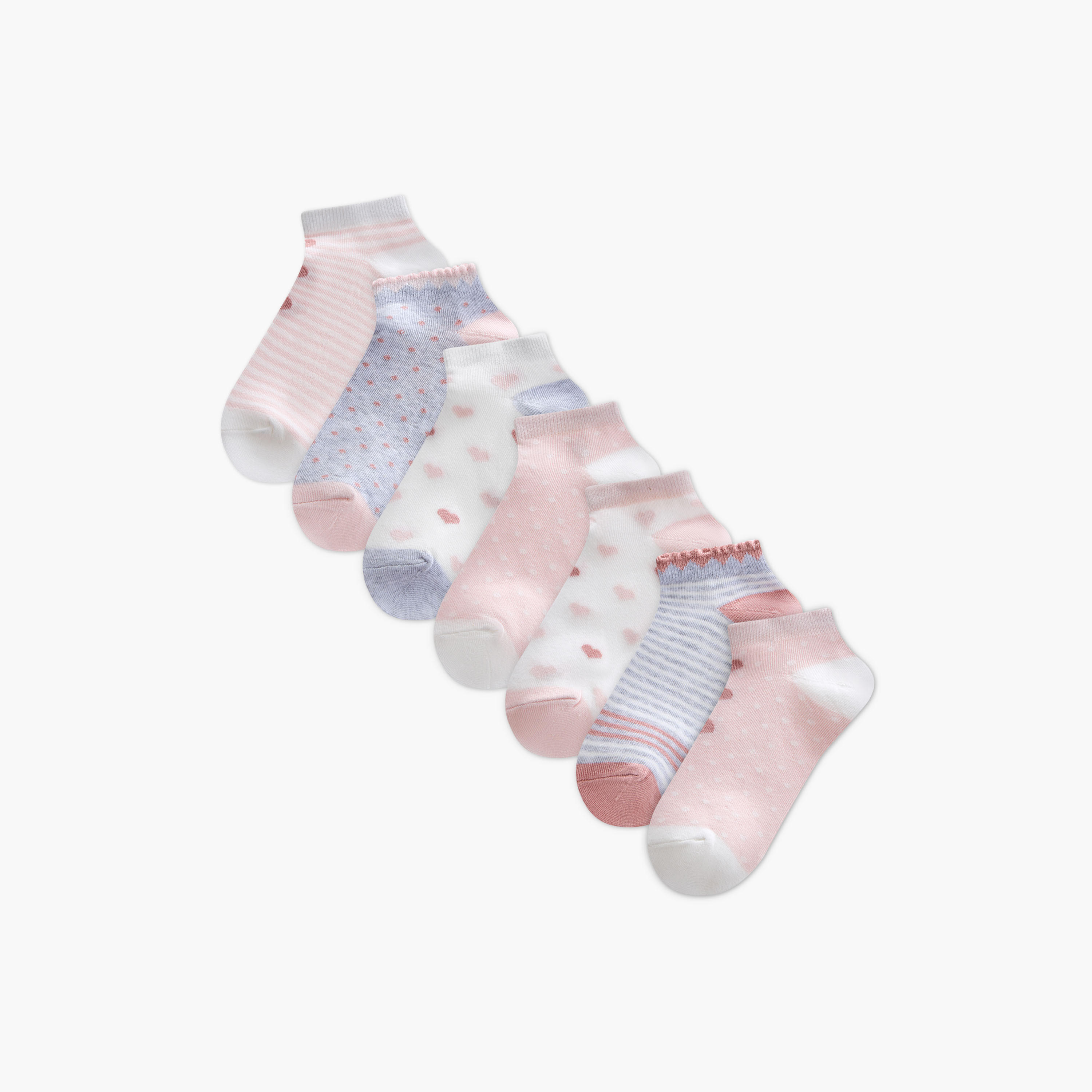 طقم جوارب رياضية 7 أزواج بحماية من البكتيريا وطبعات-women-socksandstockings-image-1