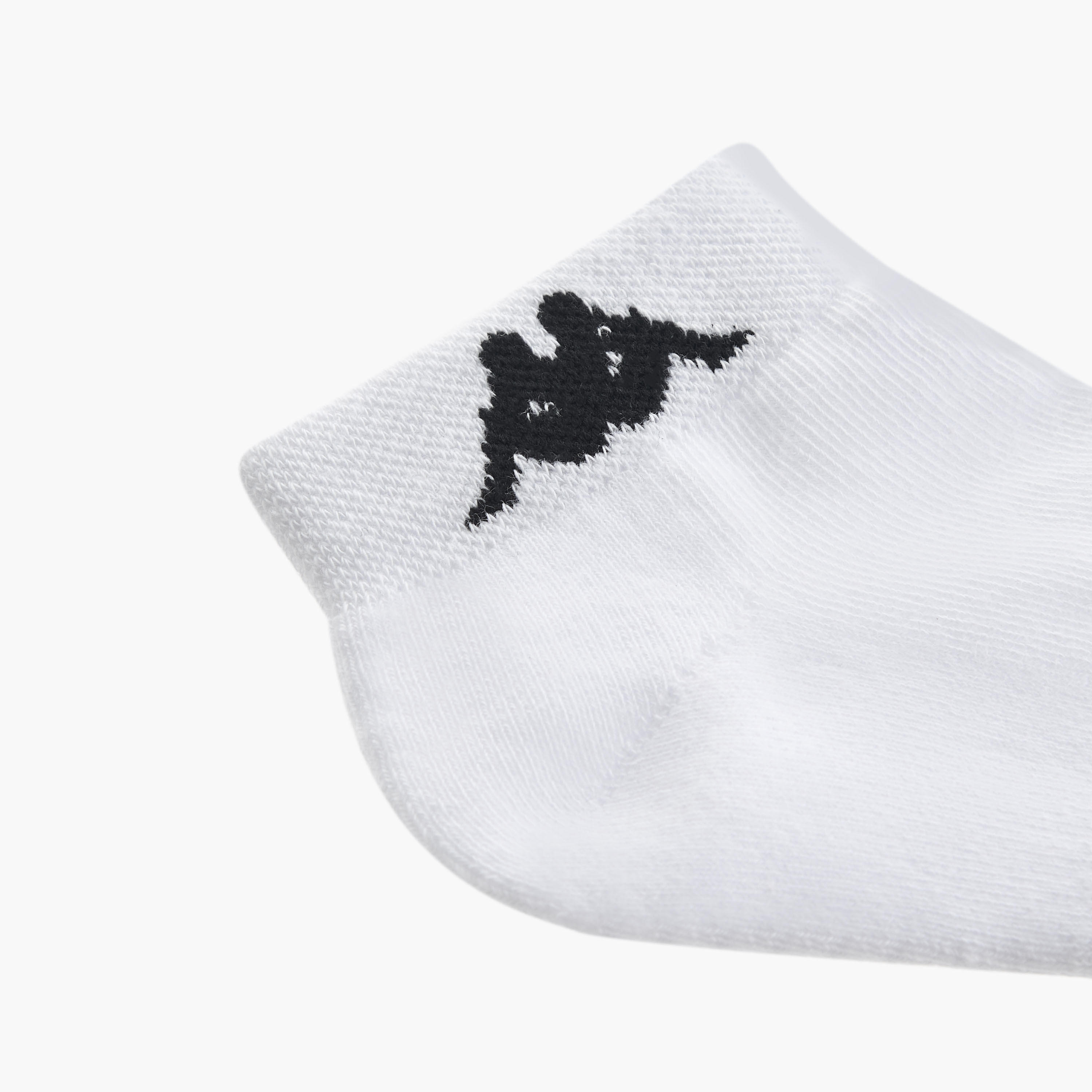 Set of 3 - Kappa Logo Print Ankle Length Socks with Antibacterial Protection-women-socksandstockings-image-5