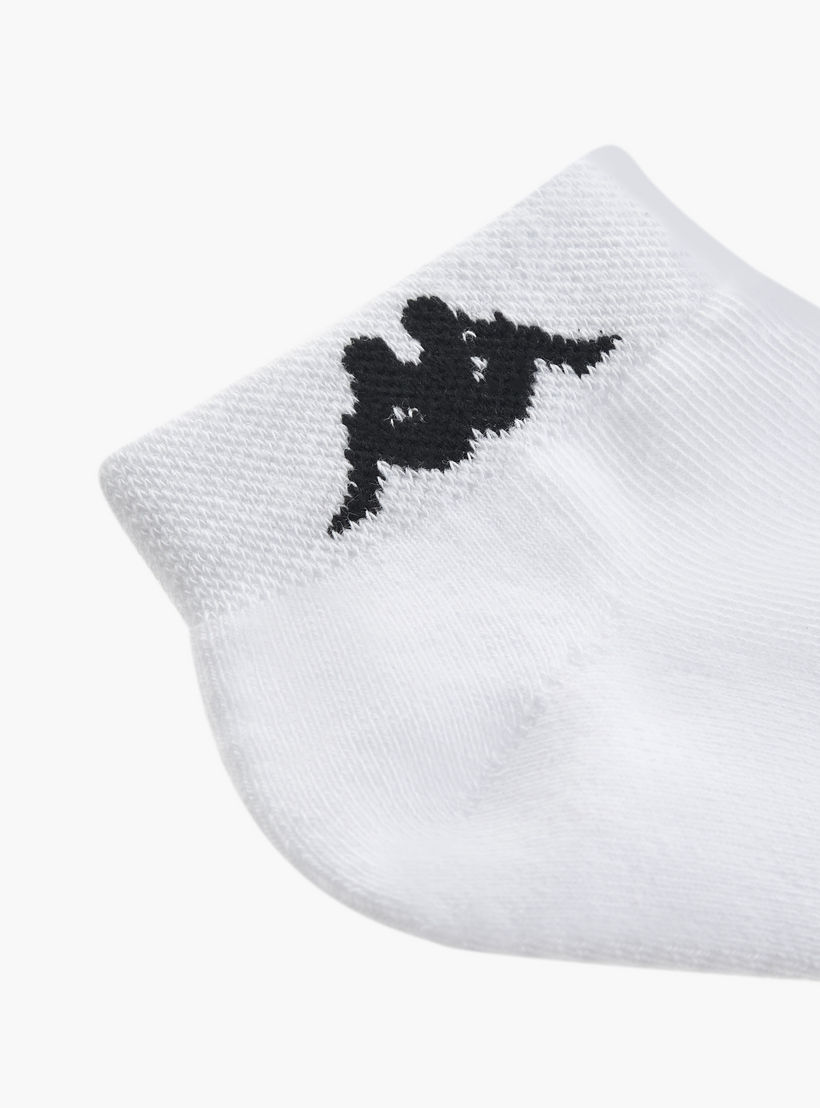 Set of 3 - Kappa Logo Print Ankle Length Socks with Antibacterial Protection-women-socksandstockings-image-5