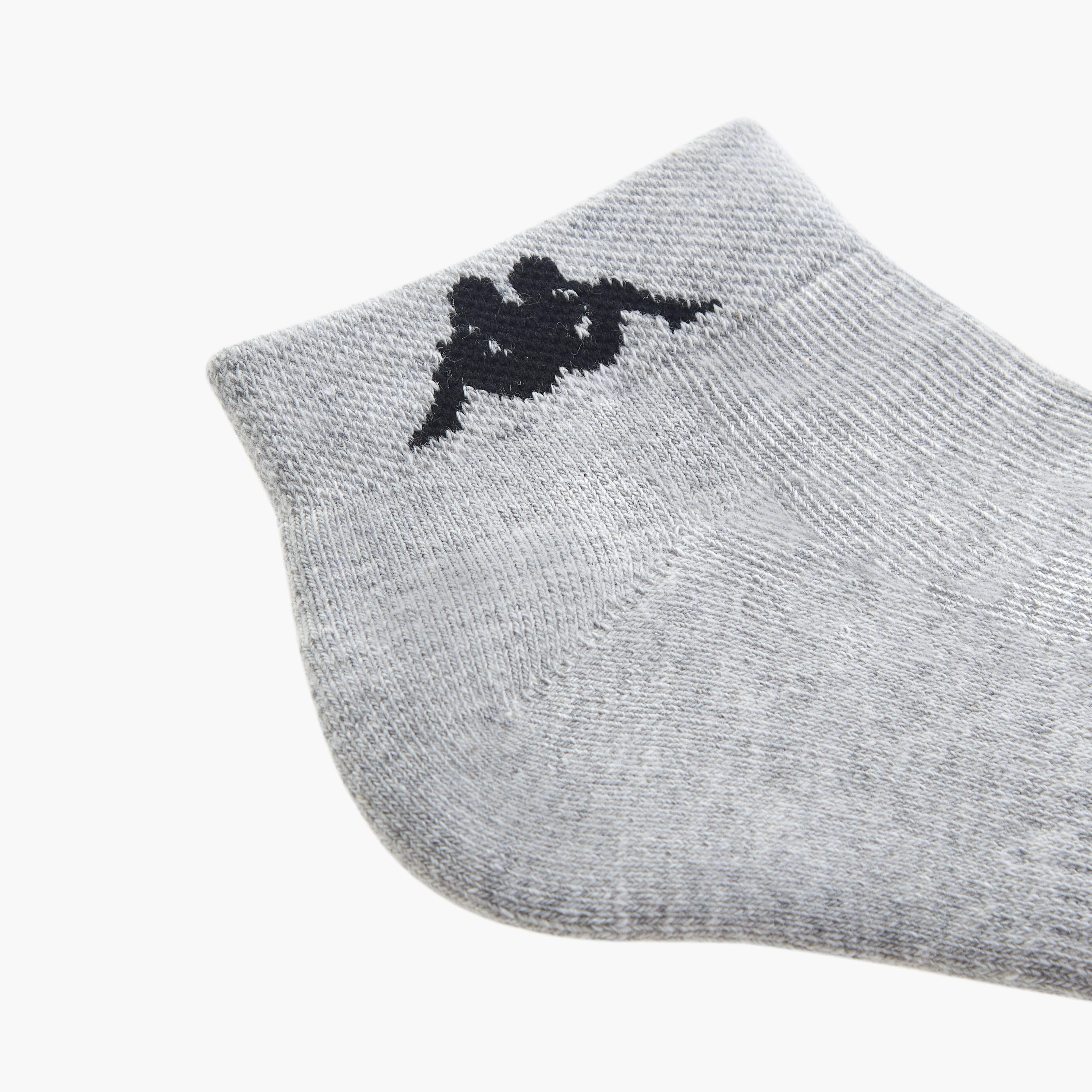 Set of 3 - Kappa Logo Print Ankle Length Socks with Antibacterial Protection-women-socksandstockings-image-5