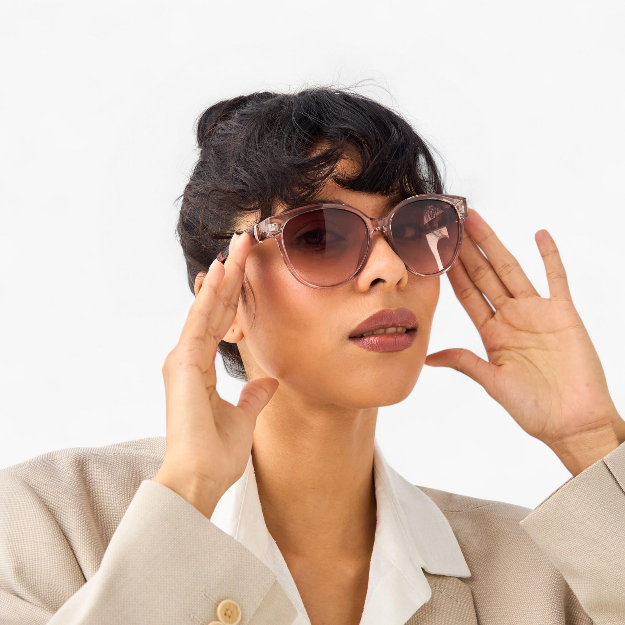Tinted Lens Full Rim Sunglasses-women-sunglasses-image-2