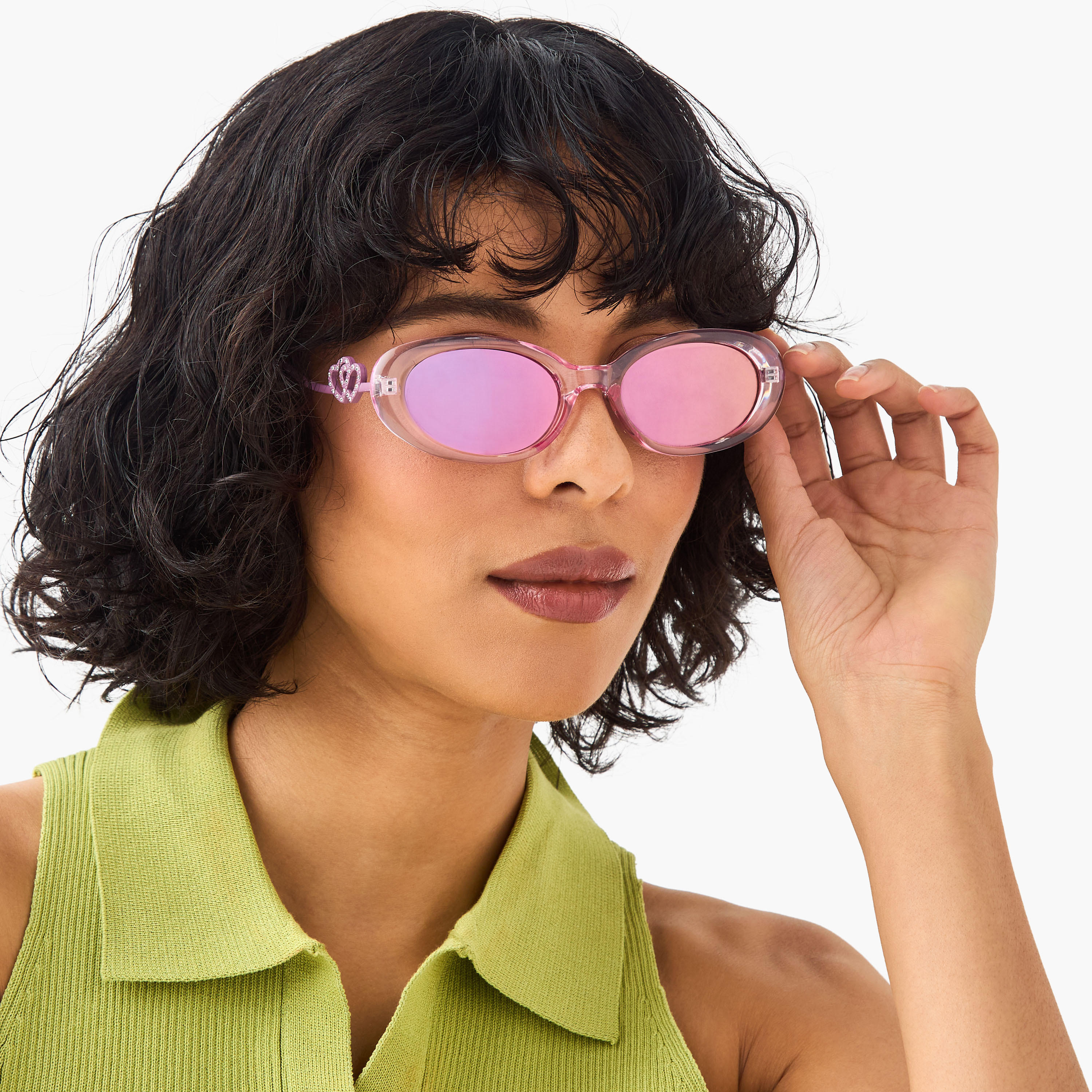 نظارة شمسية بعدسات ملونة وإطار كامل-women-sunglasses-image-5