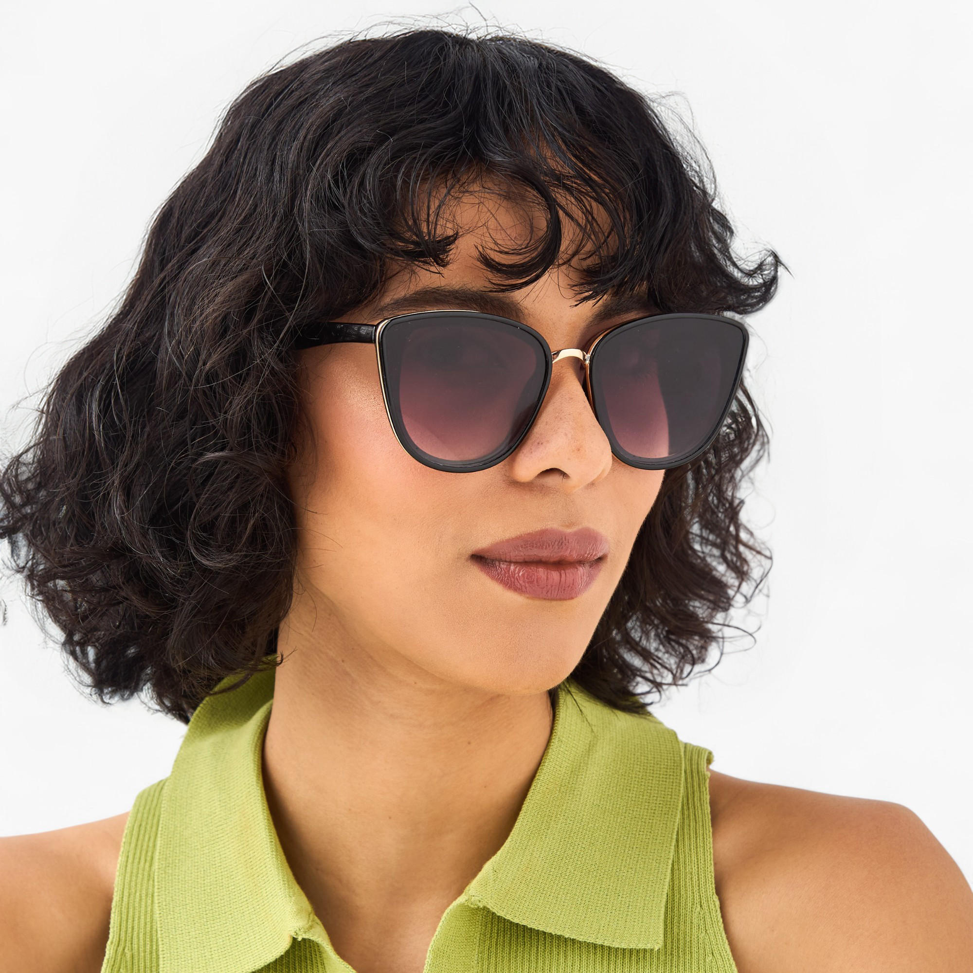 نظارة شمسية بتصميم عين القطة وعدسات ملونة-women-sunglasses-image-2