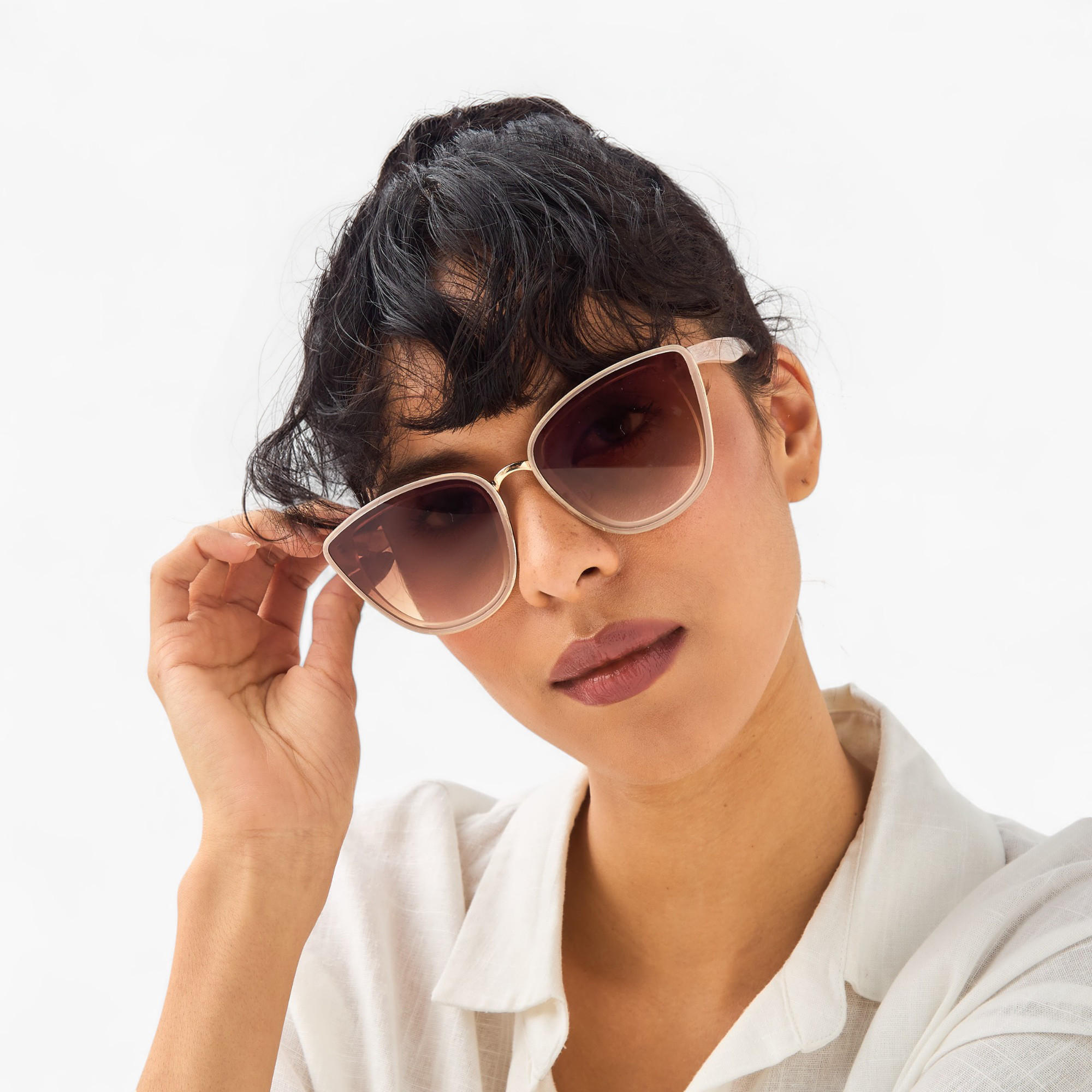 Tinted Lens Cat Eye Sunglasses-women-sunglasses-image-2