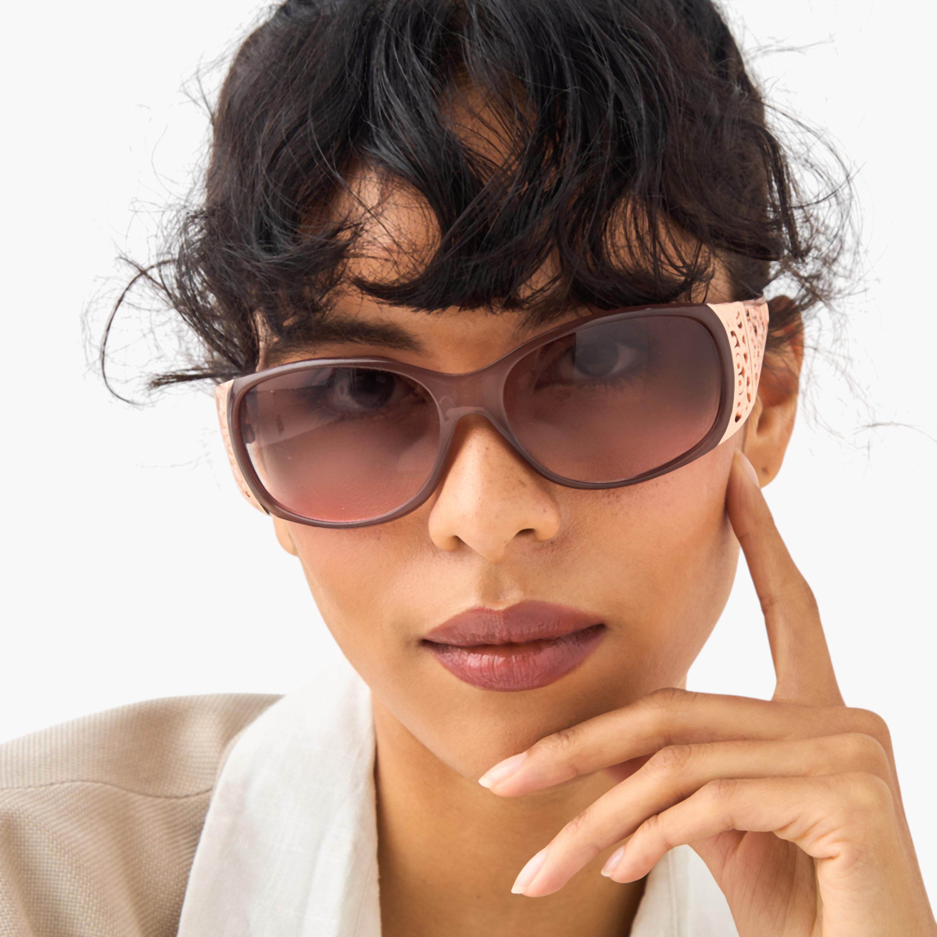 Tinted Lens Full Rim Sunglasses-women-sunglasses-image-2