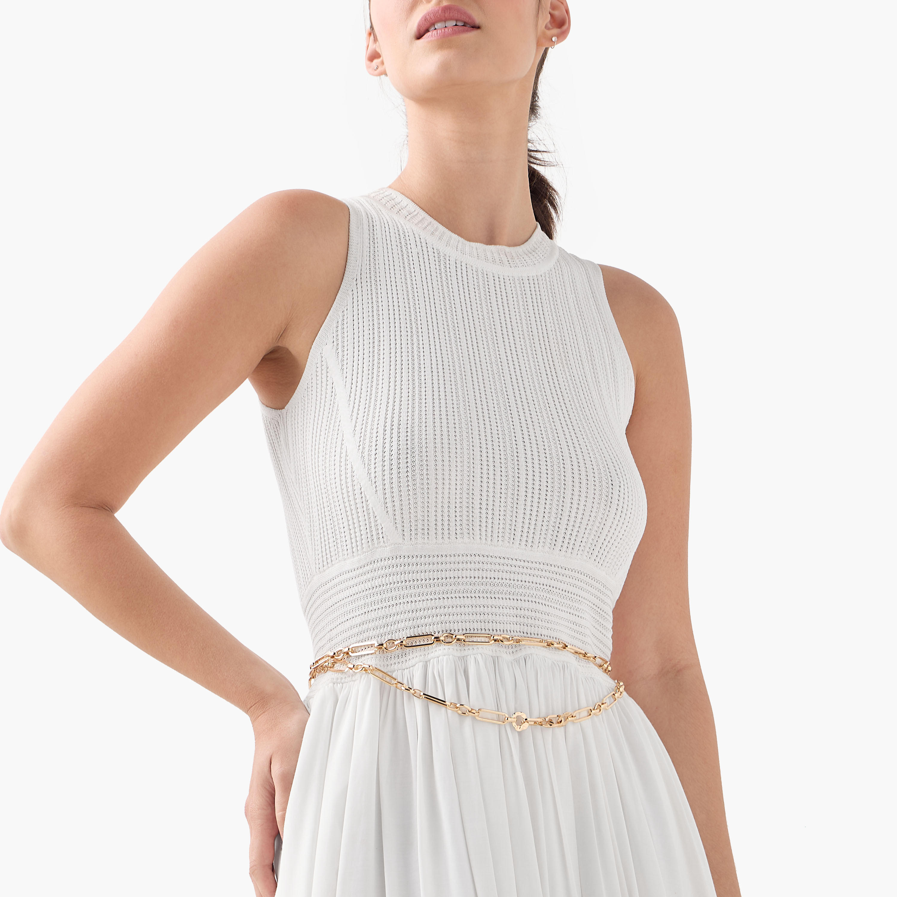 حزام سلسلة طبقتين مع إغلاق مشبك لوبستر-women-clothingaccessories-belts-image-4