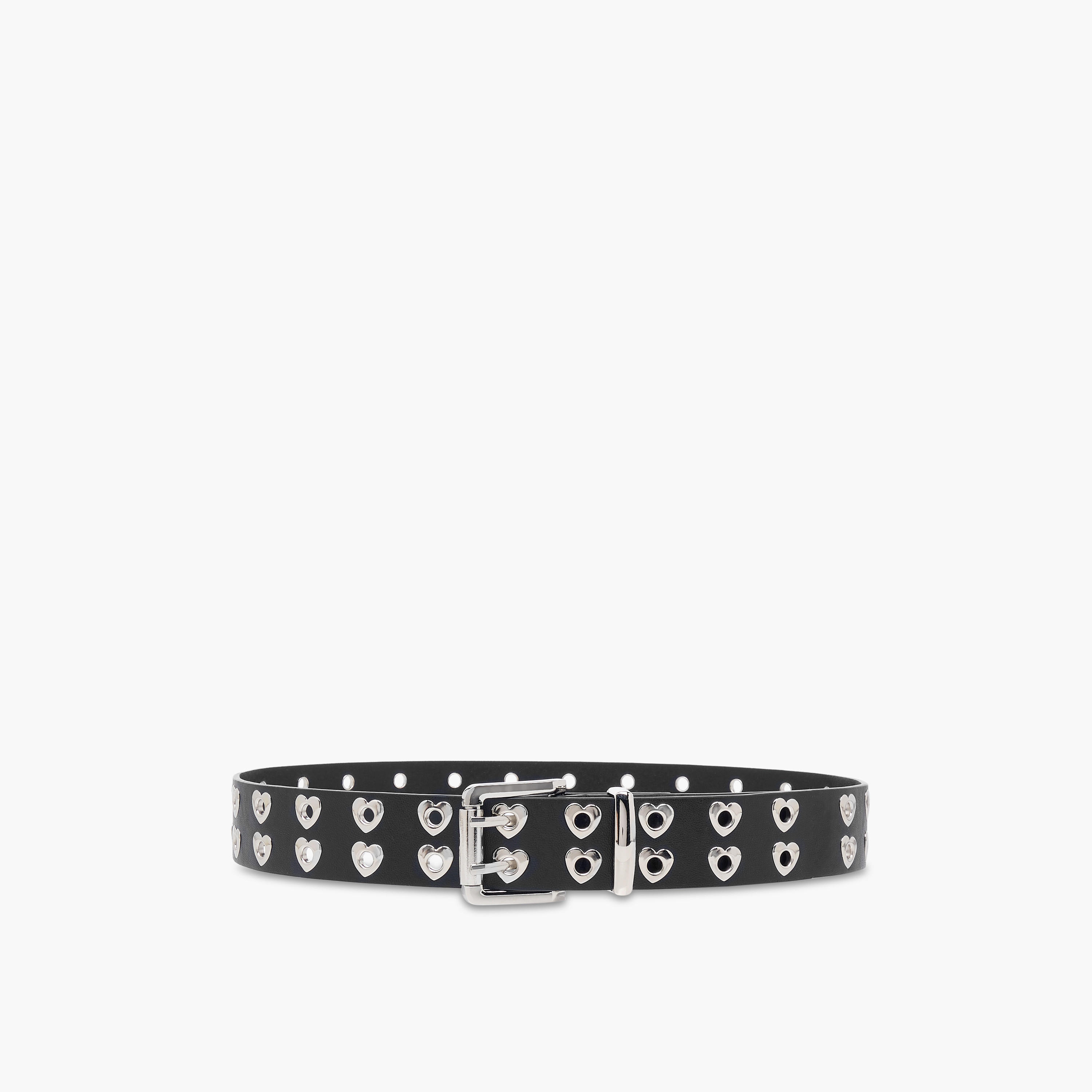 Heart Rivet Detail Belt with Pin Buckle Closure-women-clothingaccessories-belts-image-1