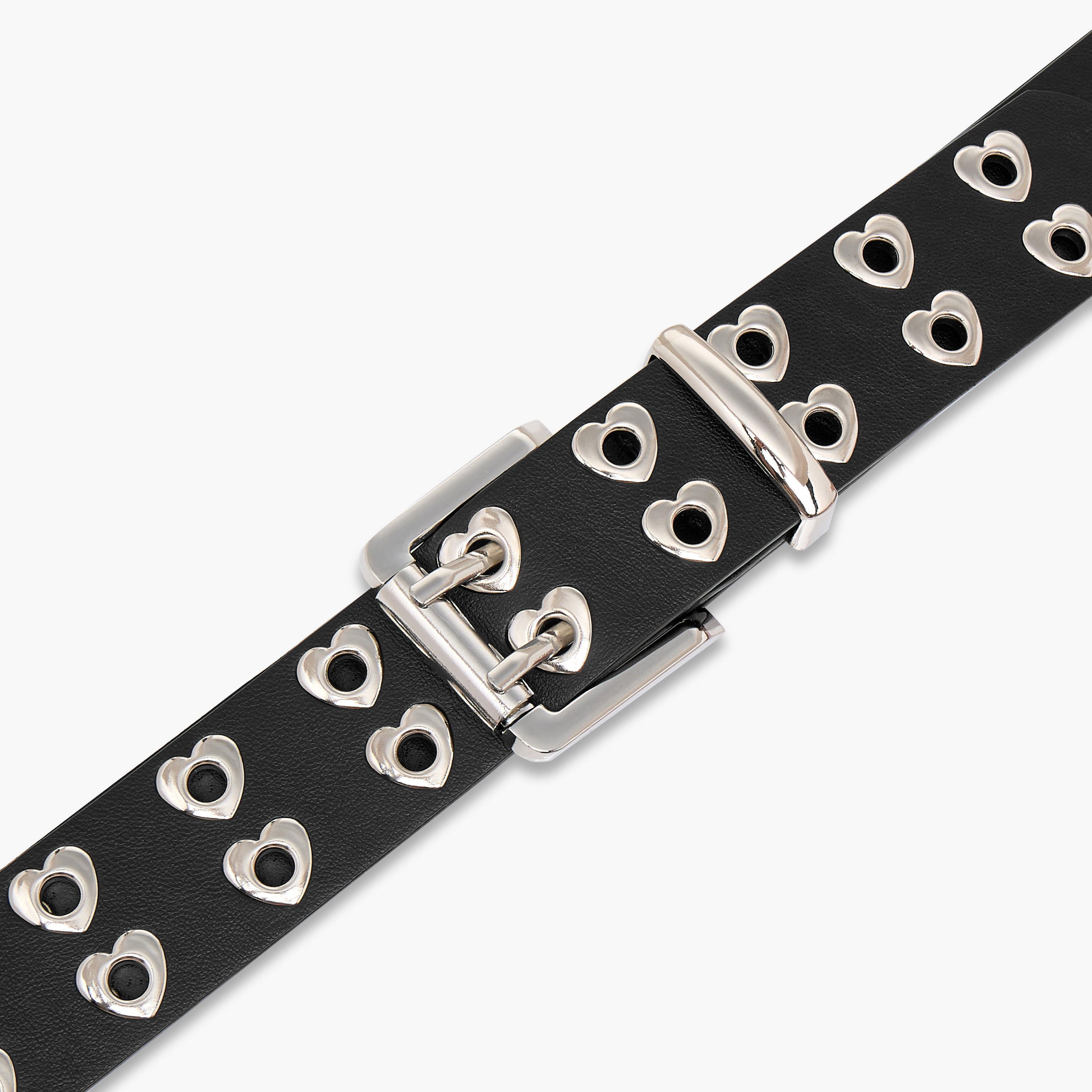 Heart Rivet Detail Belt with Pin Buckle Closure-women-clothingaccessories-belts-image-6