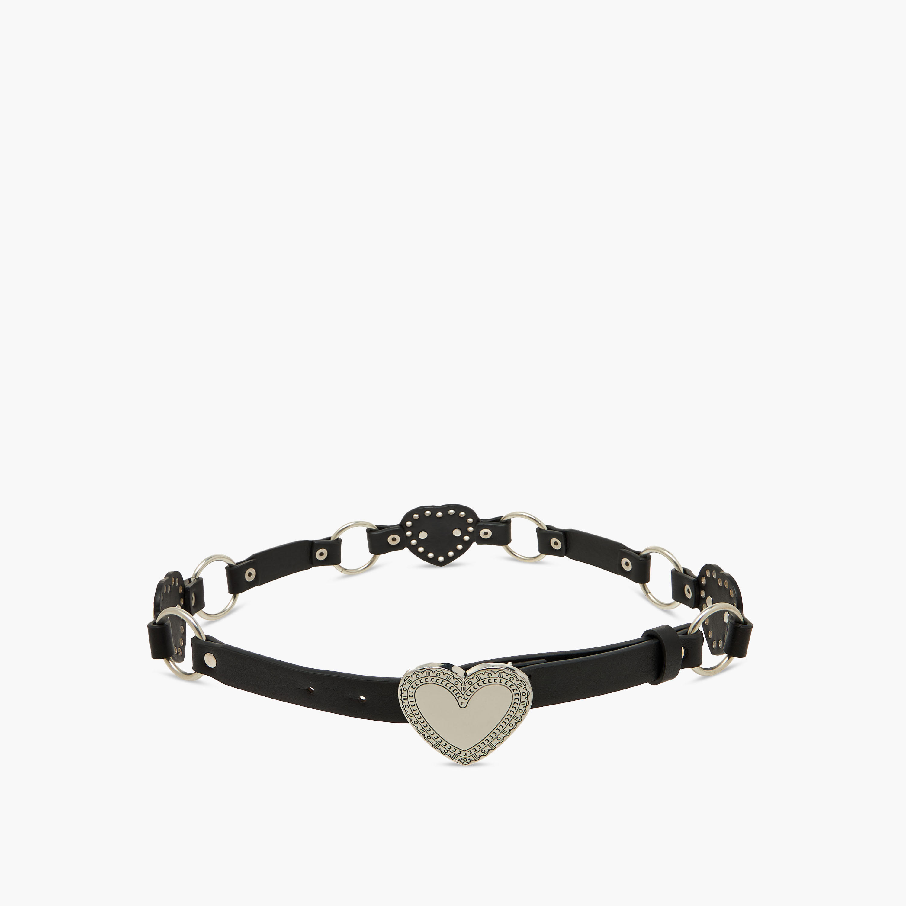 Heart Accent Belt with Buckle Closure-women-clothingaccessories-belts-image-1