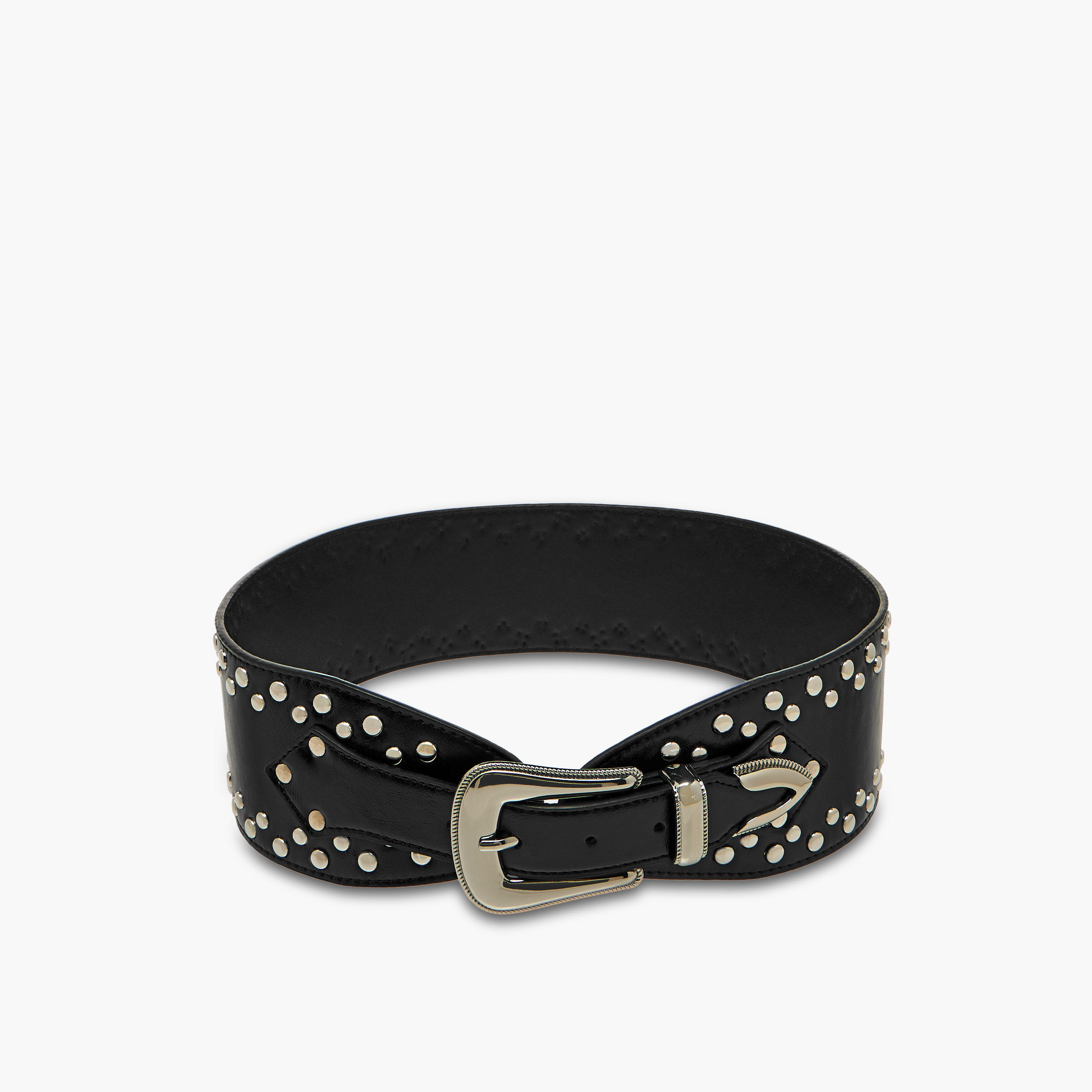 Studded Belt with Pin Buckle Closure-women-clothingaccessories-belts-image-1