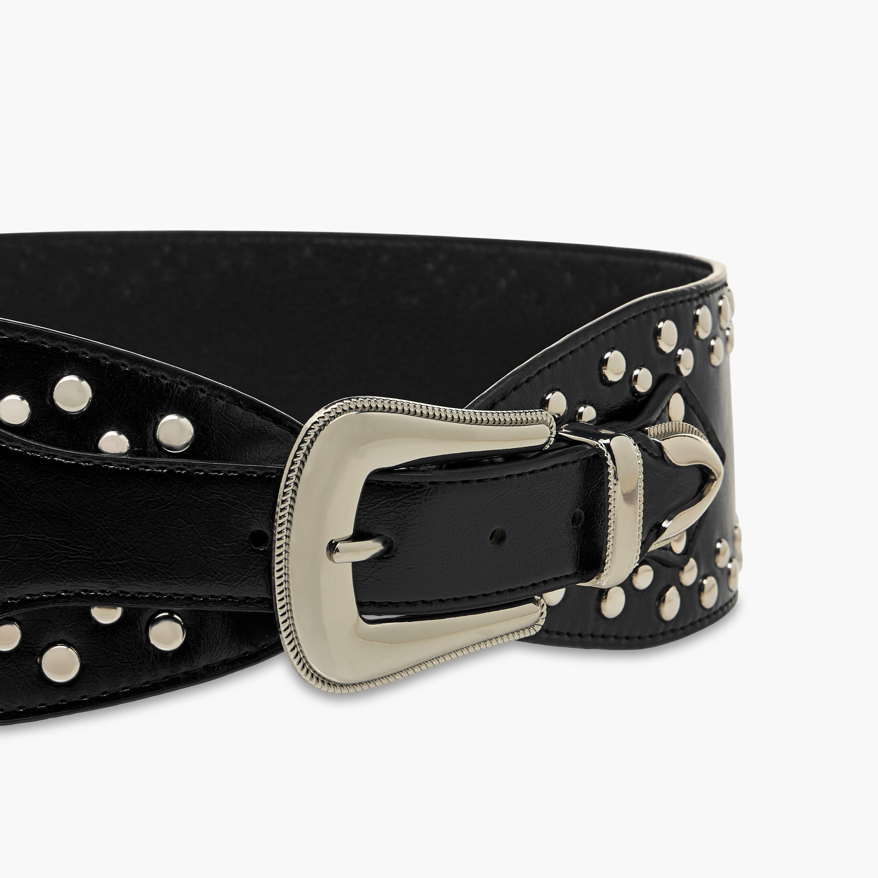Studded Belt with Pin Buckle Closure-women-clothingaccessories-belts-image-3