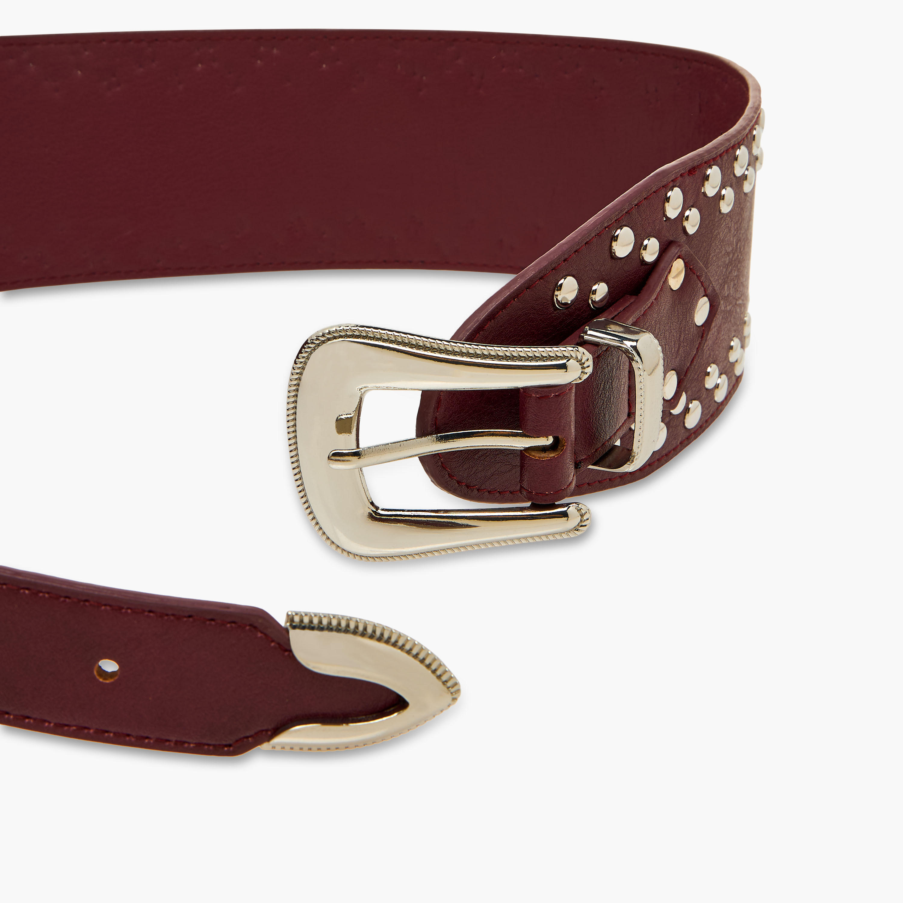 Studded Belt with Pin Buckle Closure-women-clothingaccessories-belts-image-6