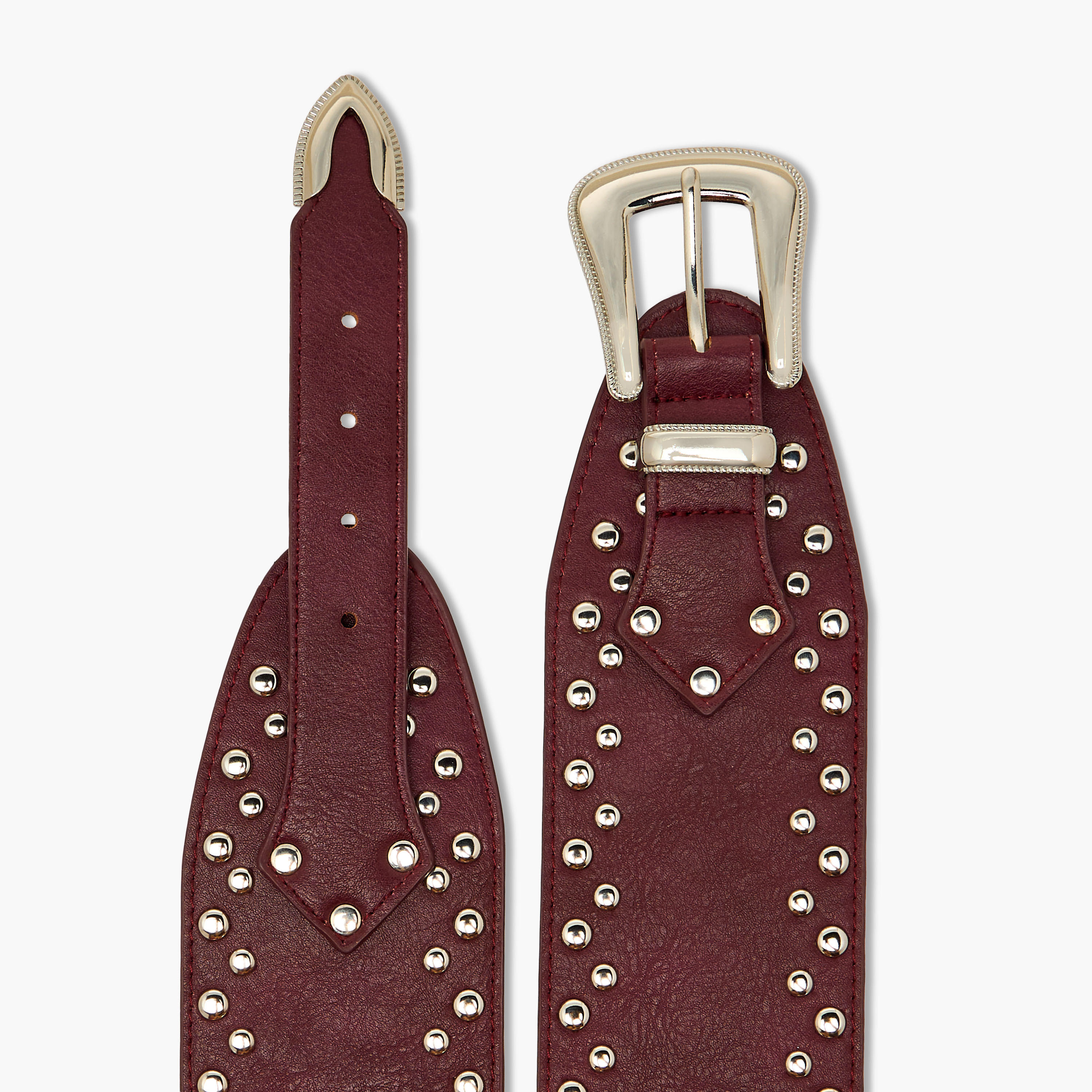 Studded Belt with Pin Buckle Closure-women-clothingaccessories-belts-image-7