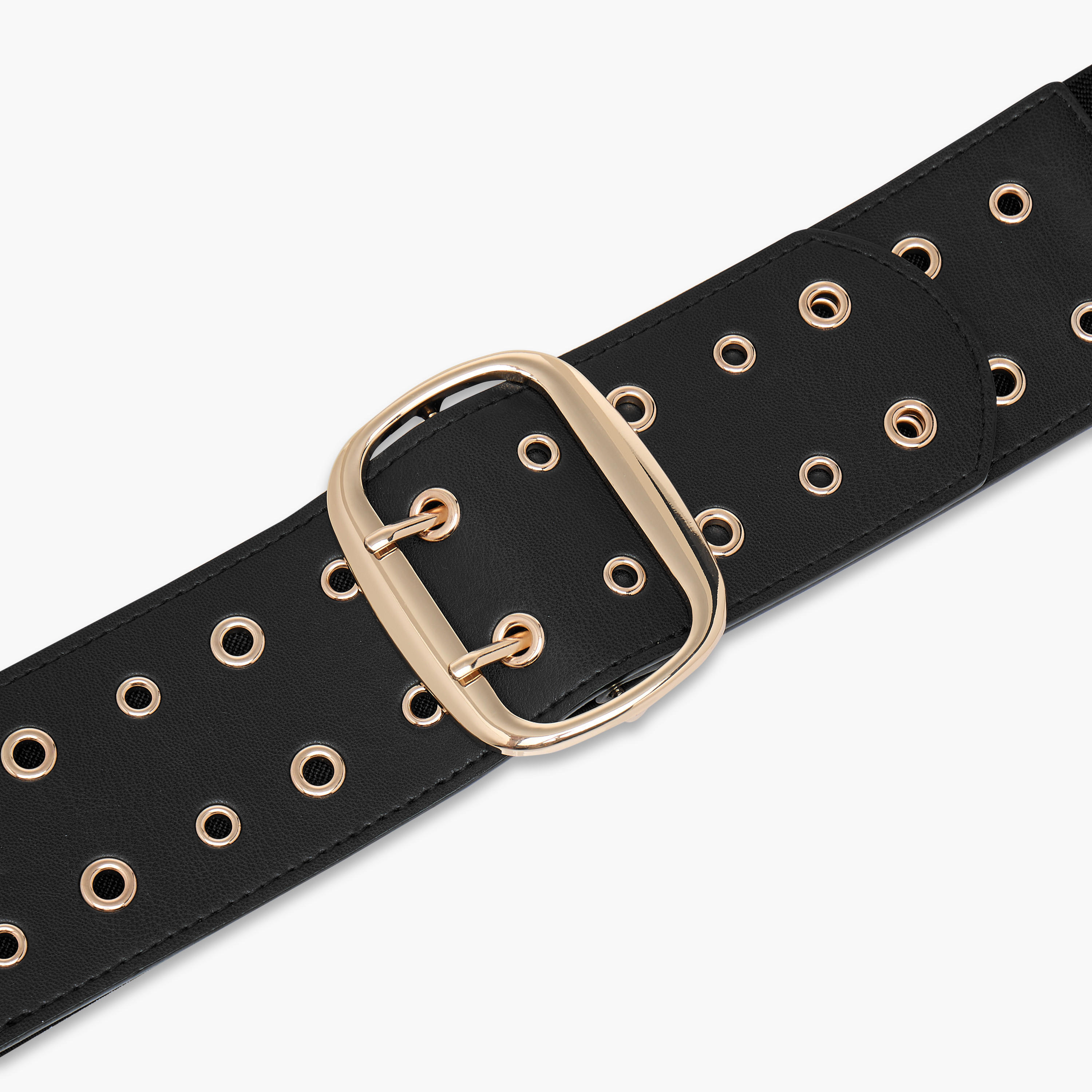 حزام مزين بمسامير على شكل قلب مع إبزيم بدبوس-women-clothingaccessories-belts-image-5