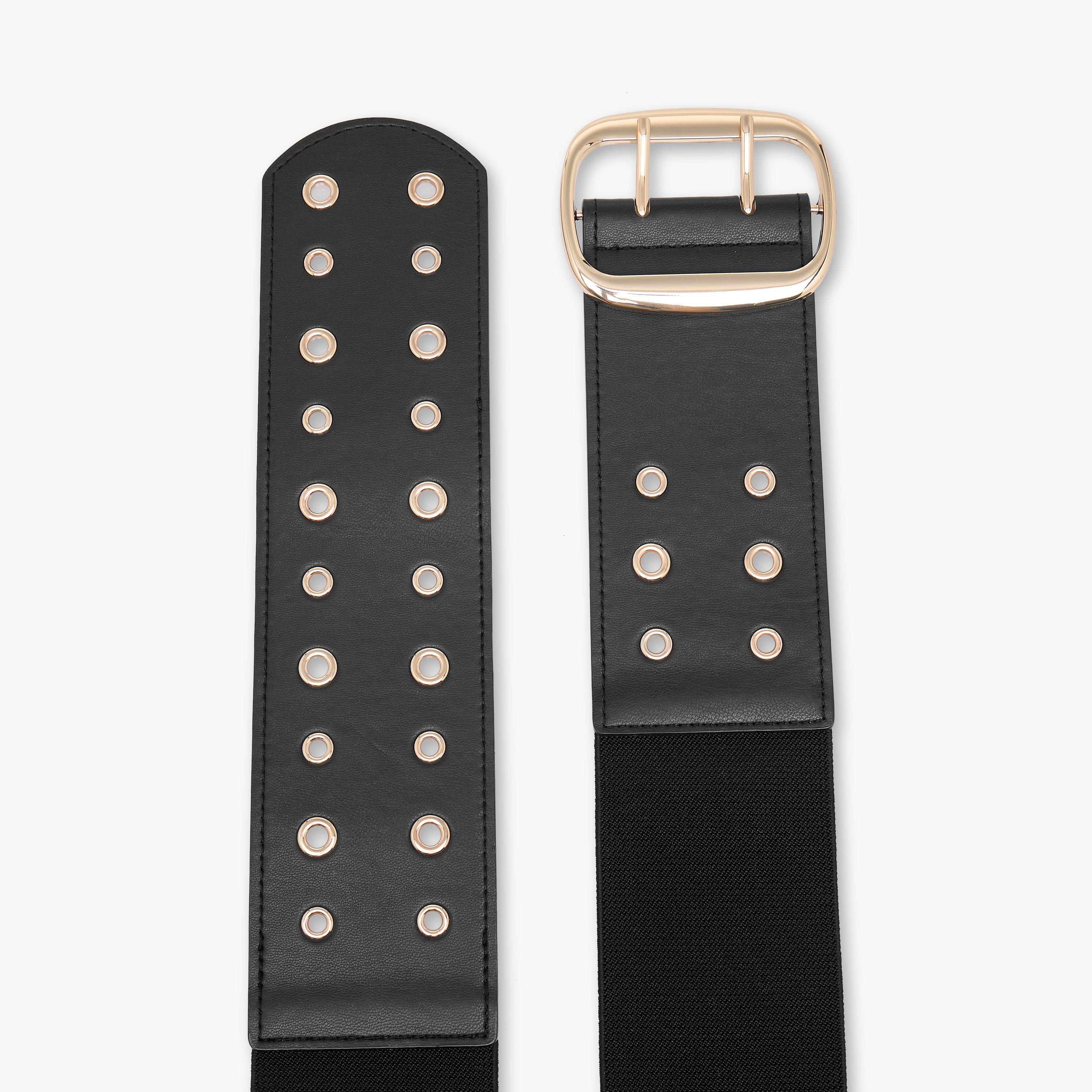 حزام مزين بمسامير على شكل قلب مع إبزيم بدبوس-women-clothingaccessories-belts-image-7