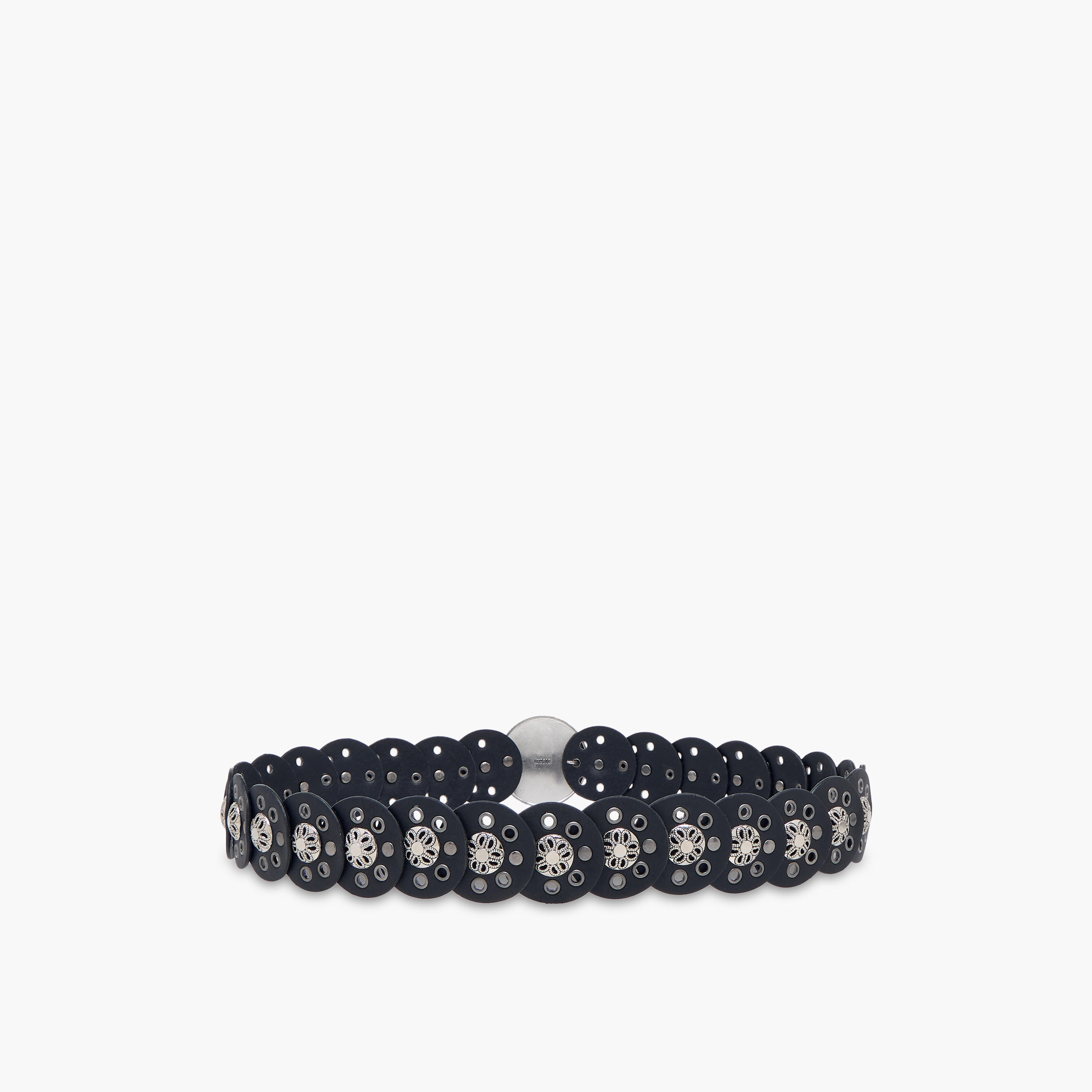 Metallic Eyelet Detail Disc Belt-women-clothingaccessories-belts-image-3