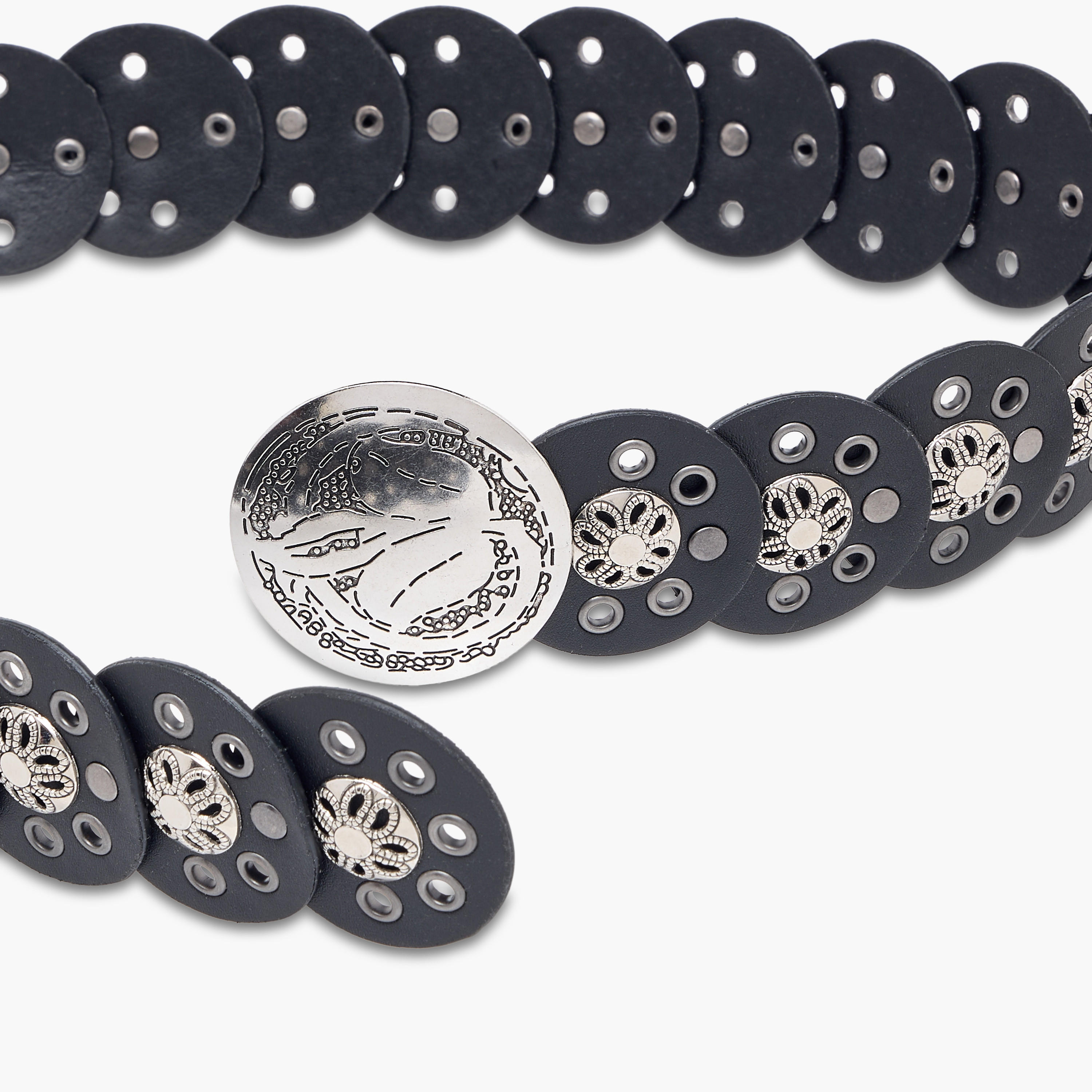 Metallic Eyelet Detail Disc Belt-women-clothingaccessories-belts-image-6