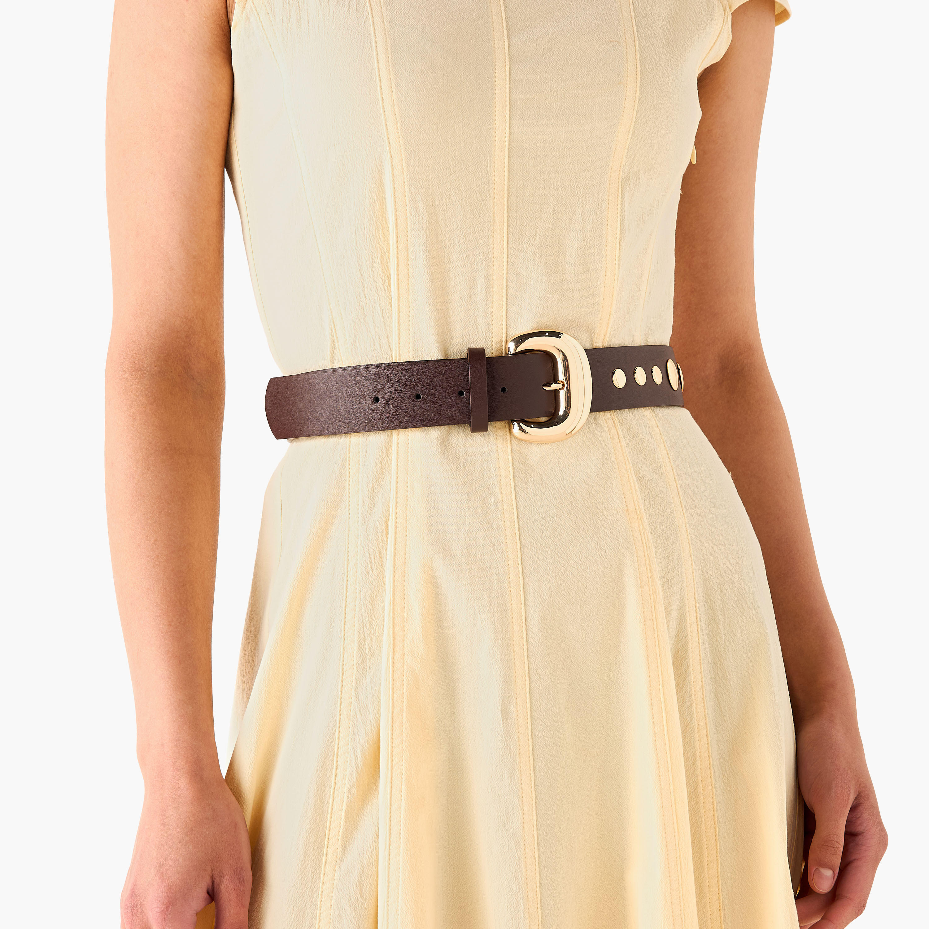 Studded Belt with Pin Buckle Closure-women-clothingaccessories-belts-image-2